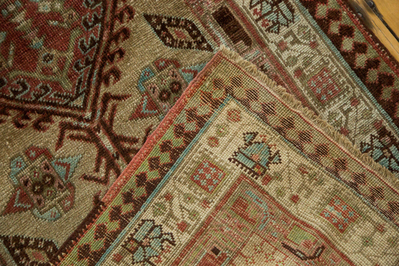 3x17.5 Vintage Persian Serab Rug Runner - Image 6
