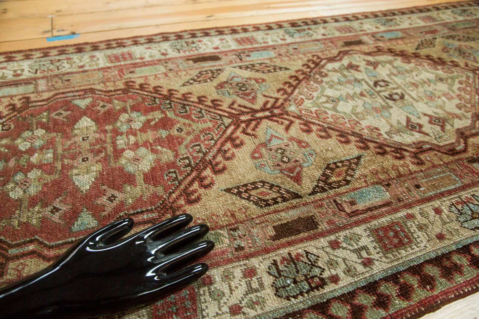 3x17.5 Vintage Persian Serab Rug Runner - Image 7