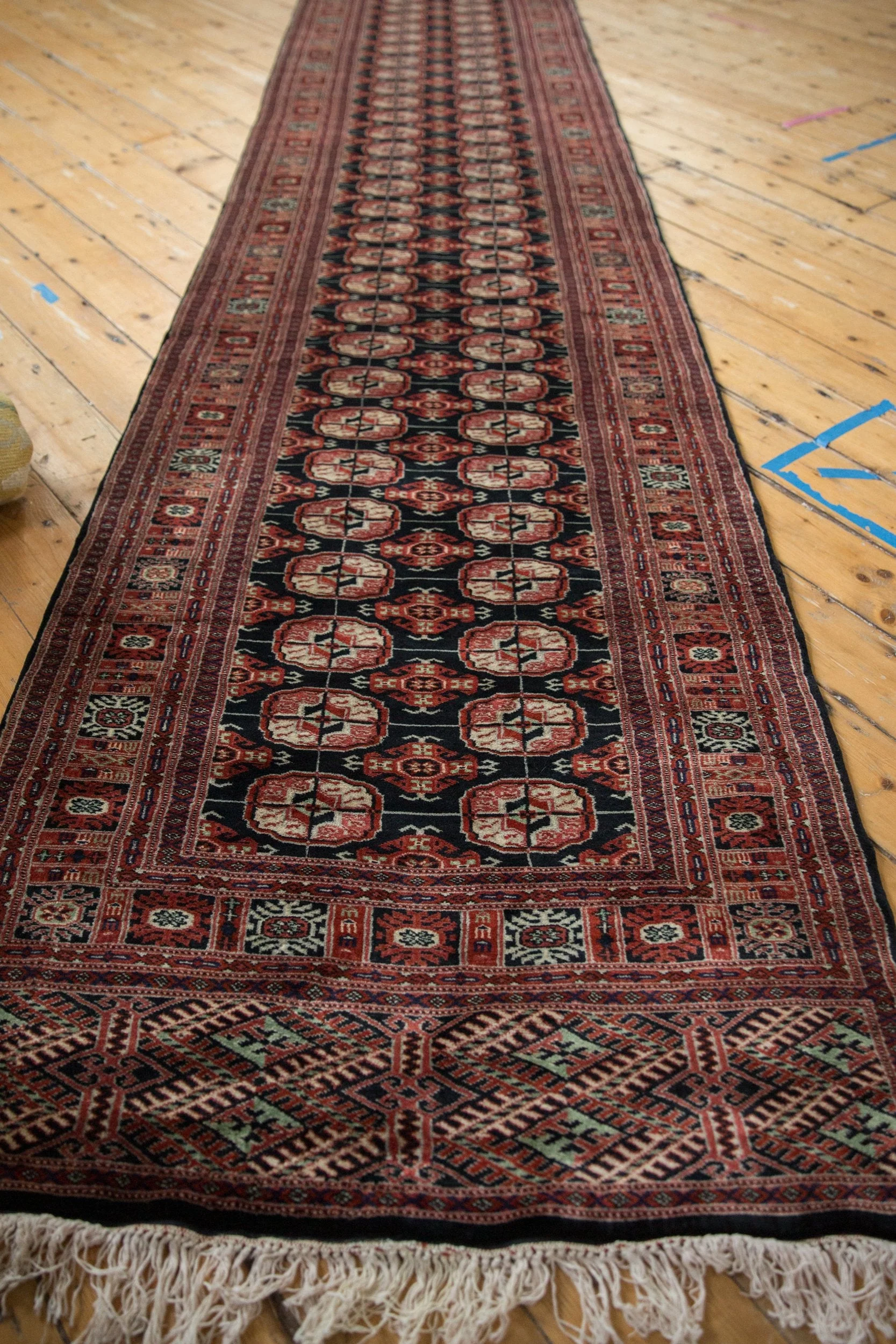 3x20 Vintage Fine Bokhara Rug Runner - Image 3
