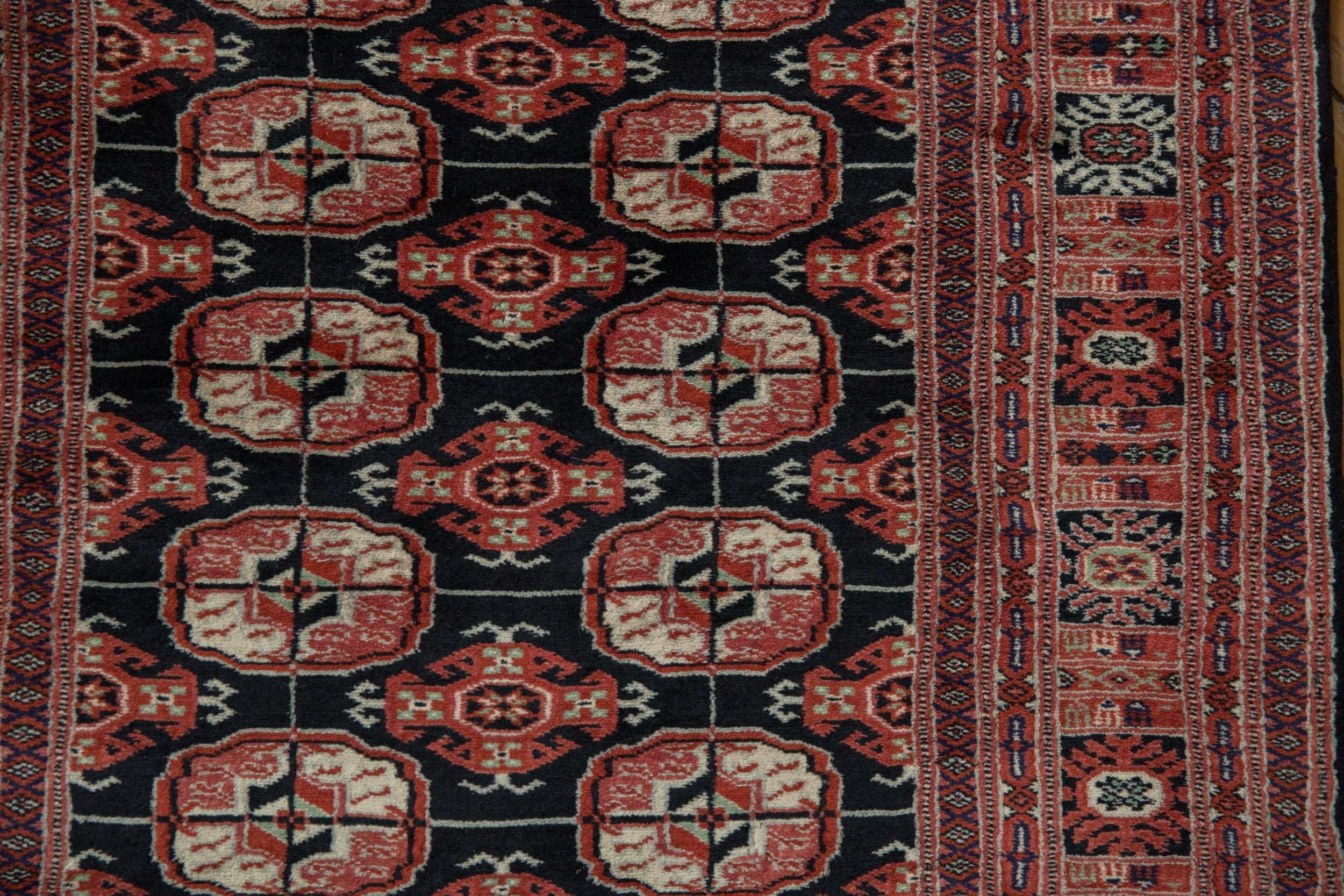 3x20 Vintage Fine Bokhara Rug Runner - Image 6