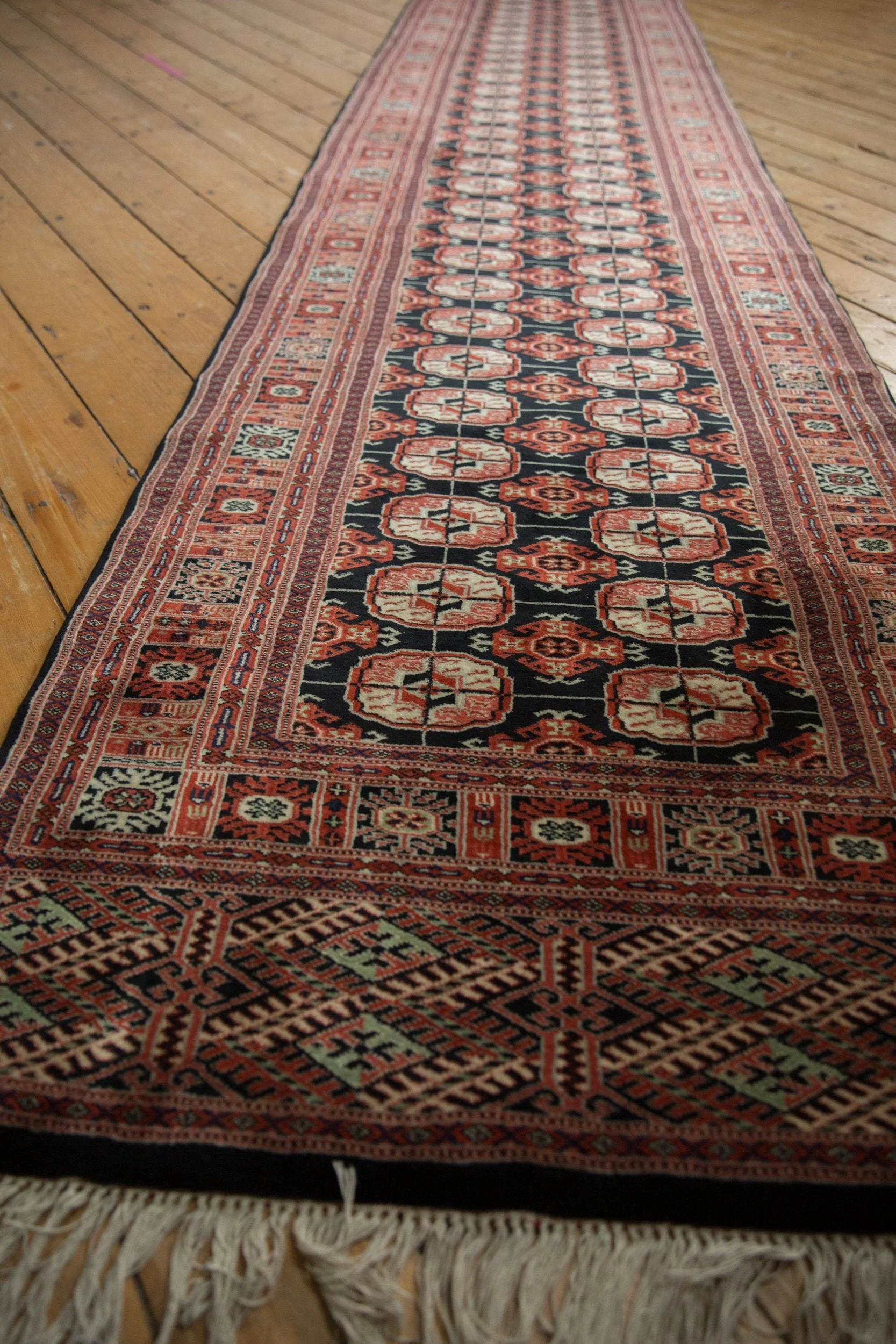 3x20 Vintage Fine Bokhara Rug Runner - Image 7