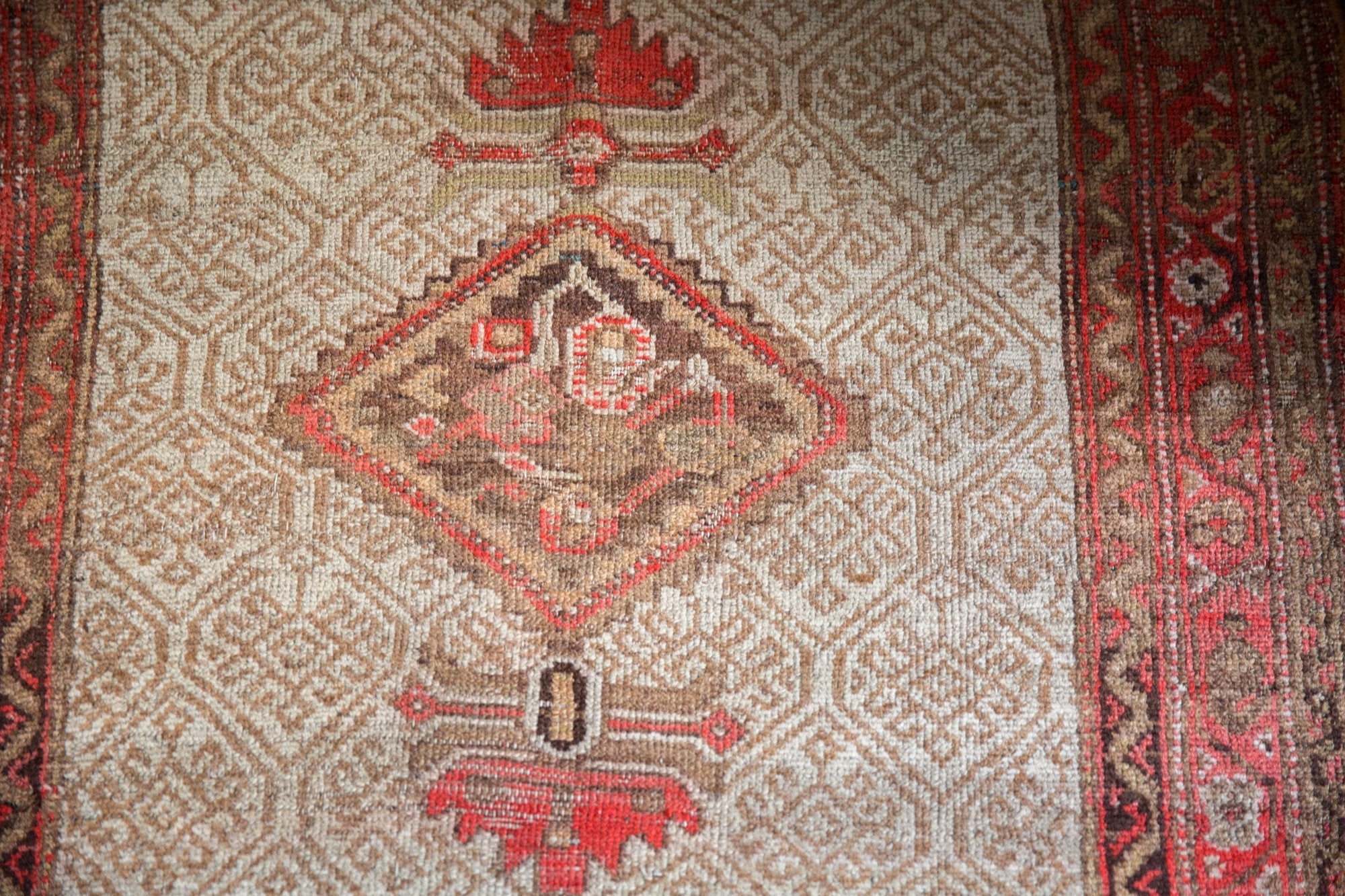 3x3.5 Antique Malayer Square Rug - Image 6