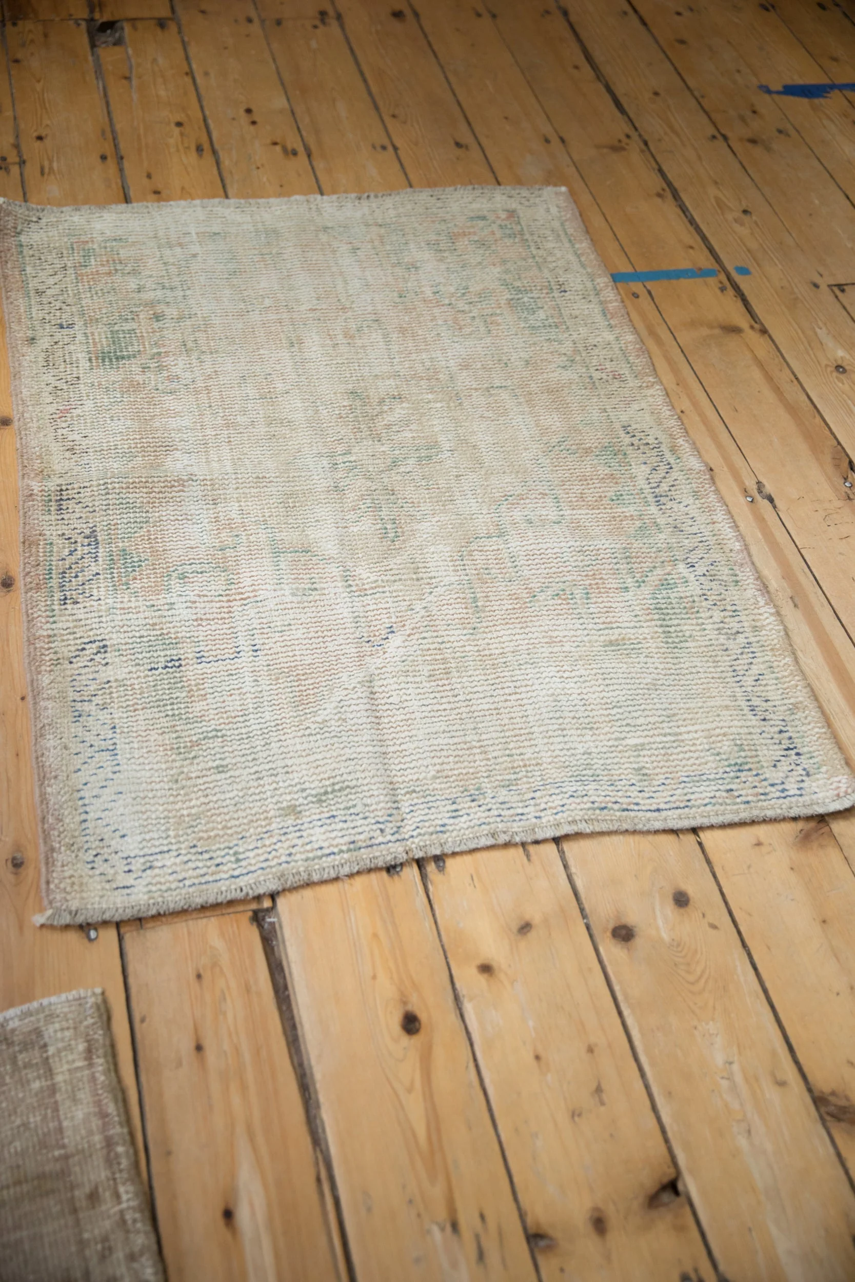 3x3.5 Vintage Distressed Oushak Square Rug - Image 6
