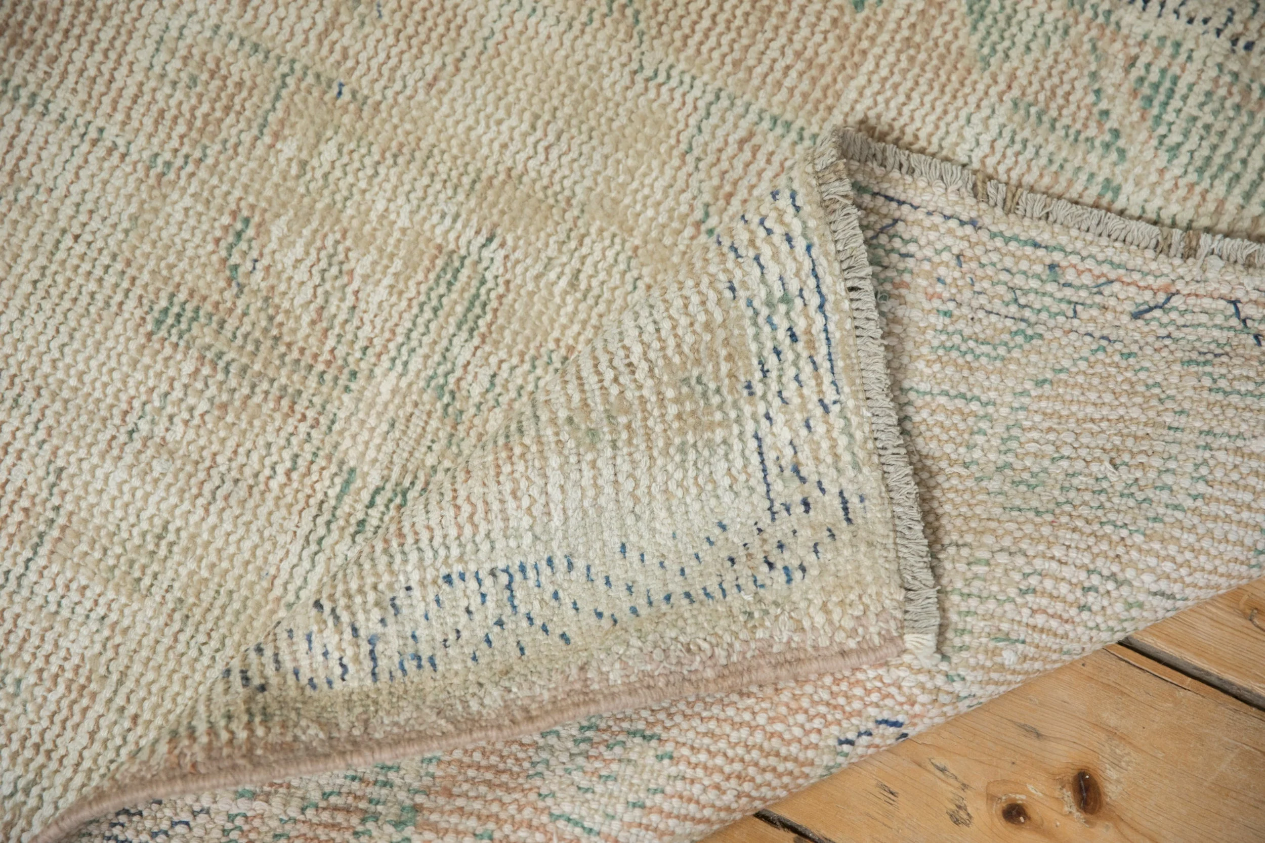 3x3.5 Vintage Distressed Oushak Square Rug - Image 7