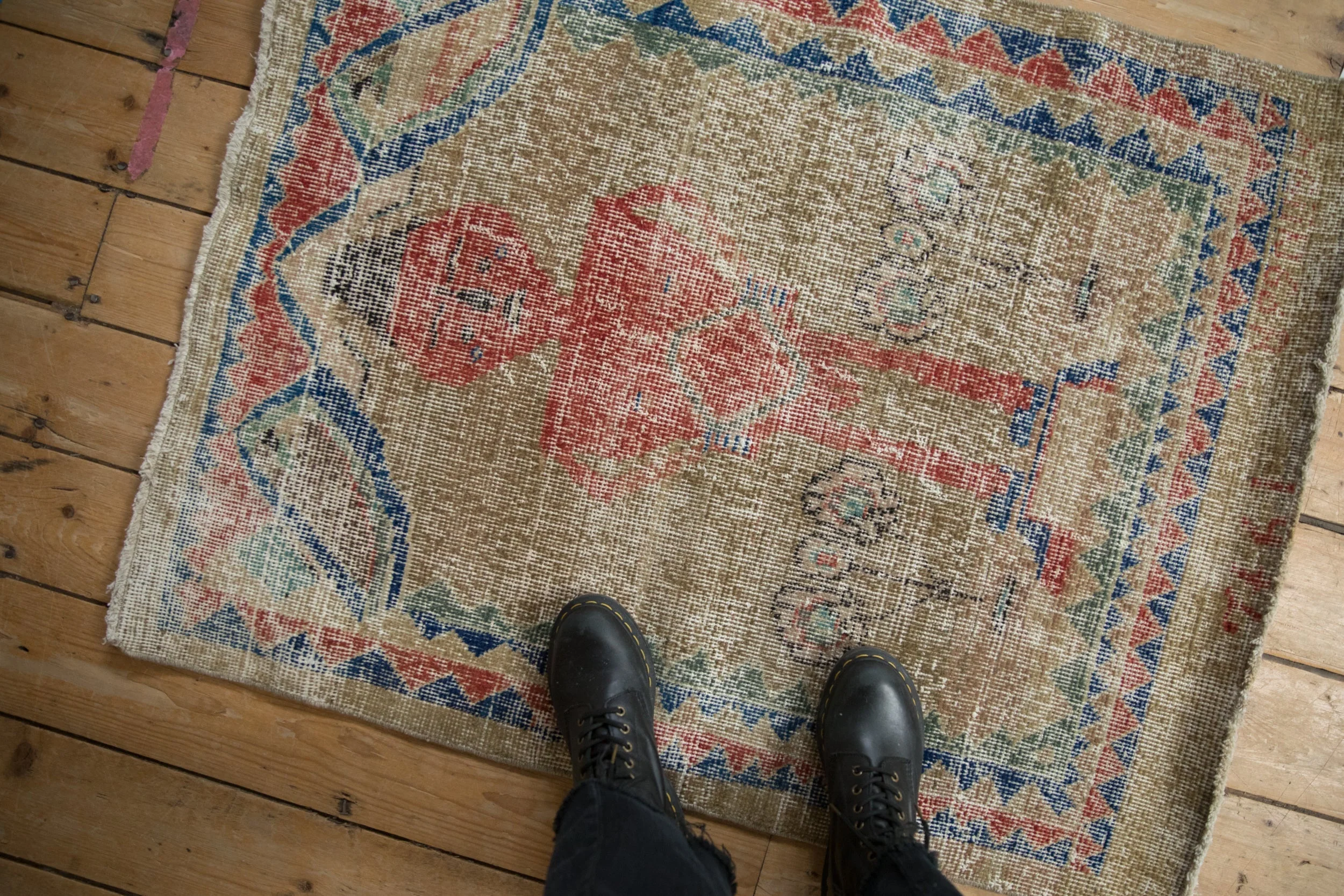 3x3.5 Vintage Distressed Sparta Square Rug - Image 2
