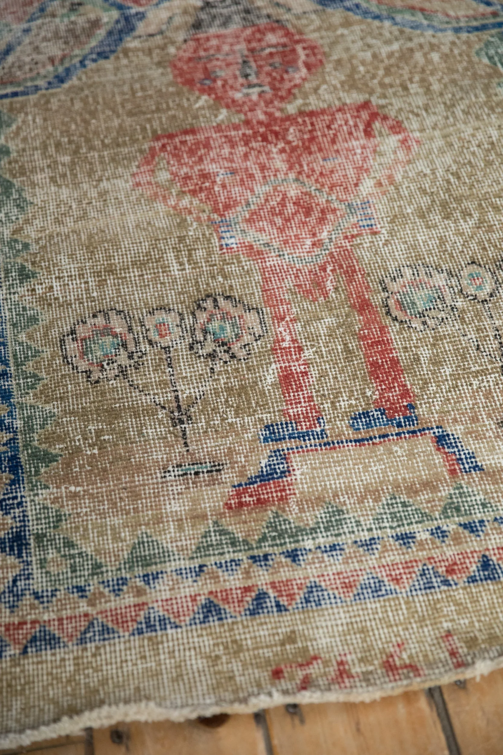 3x3.5 Vintage Distressed Sparta Square Rug - Image 5