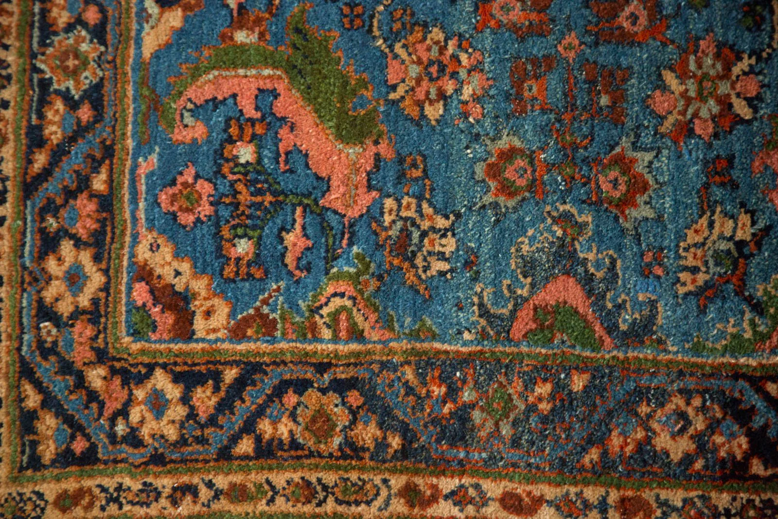 3x3.5 Vintage Fine Engelas Square Rug - Image 10