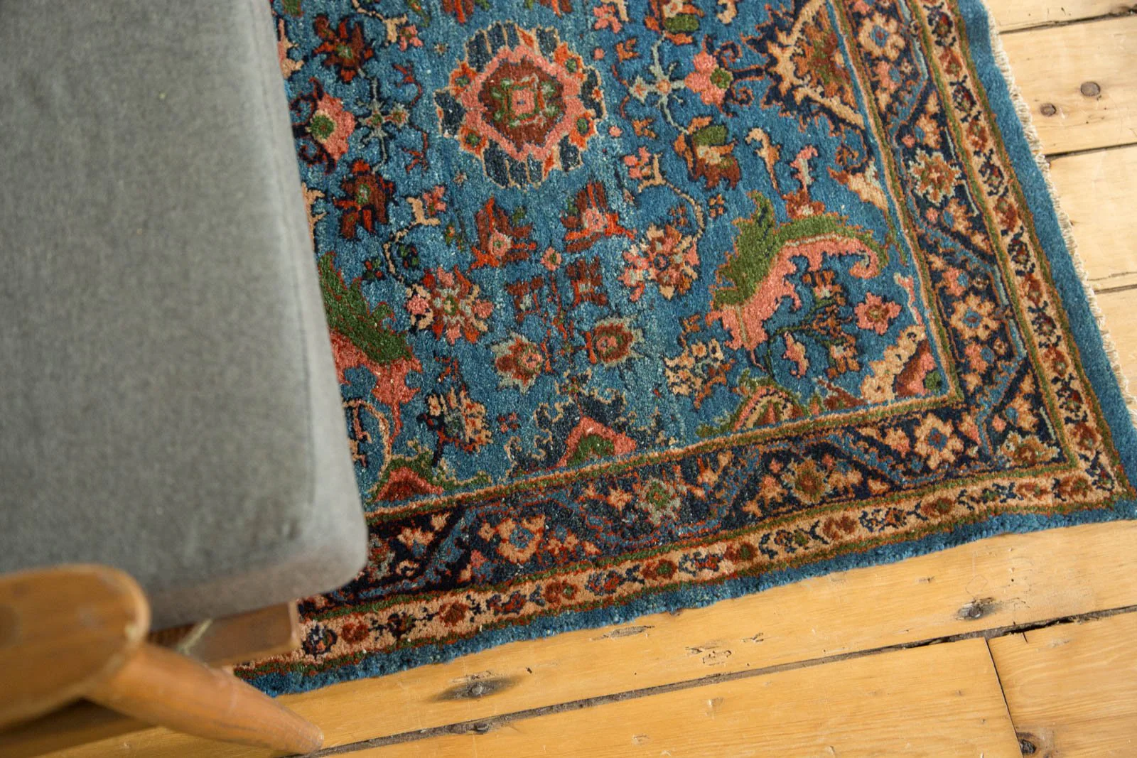 3x3.5 Vintage Fine Engelas Square Rug - Image 6