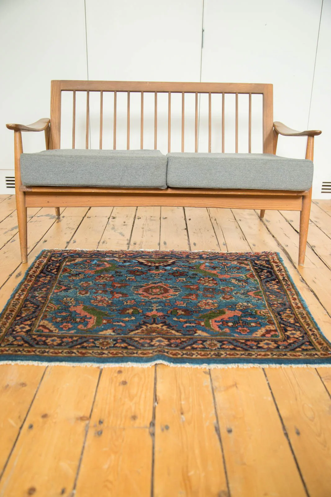 3x3.5 Vintage Fine Engelas Square Rug - Image 7