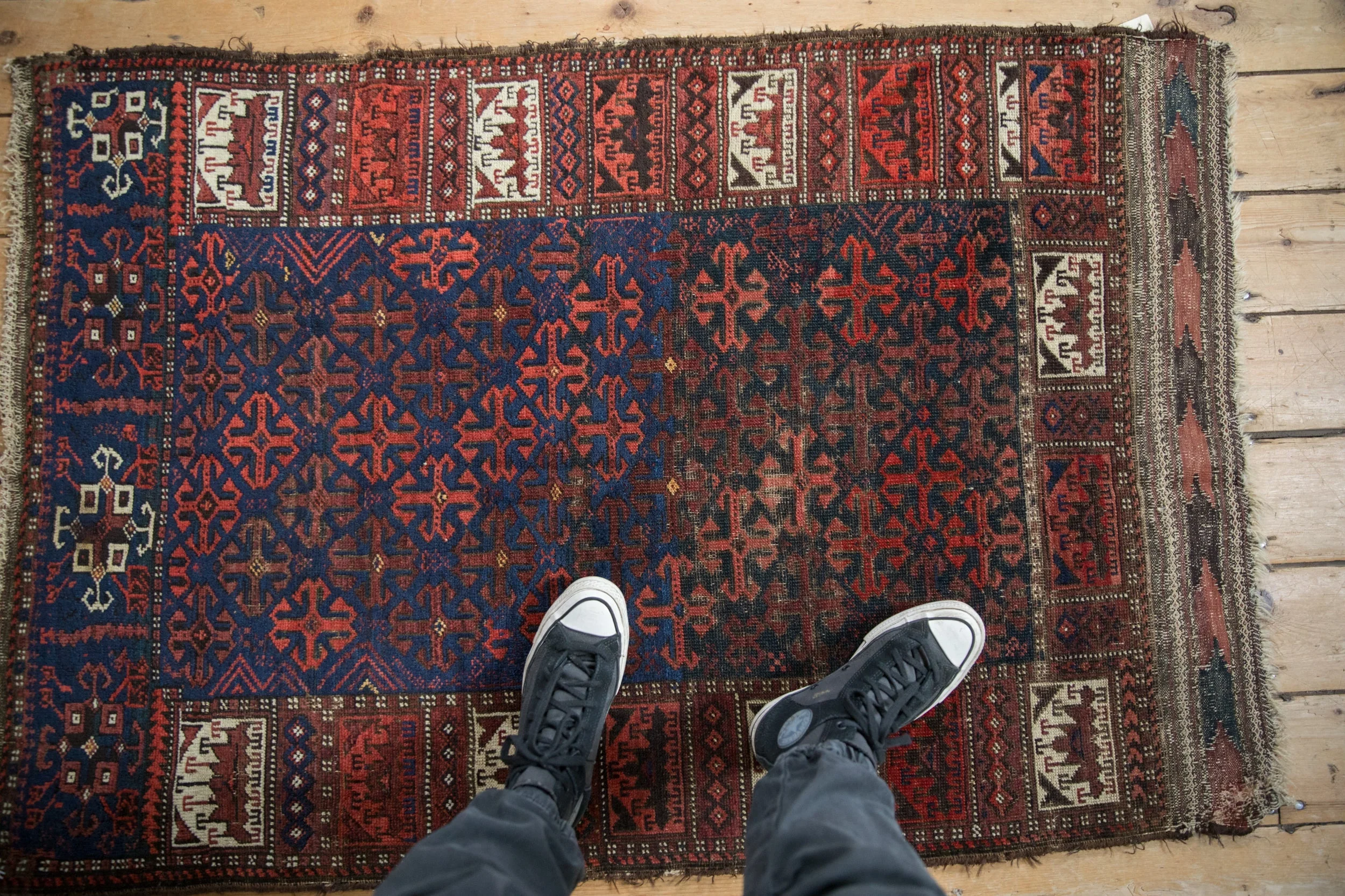 3x4.5 Antique Belouch Rug - Image 2