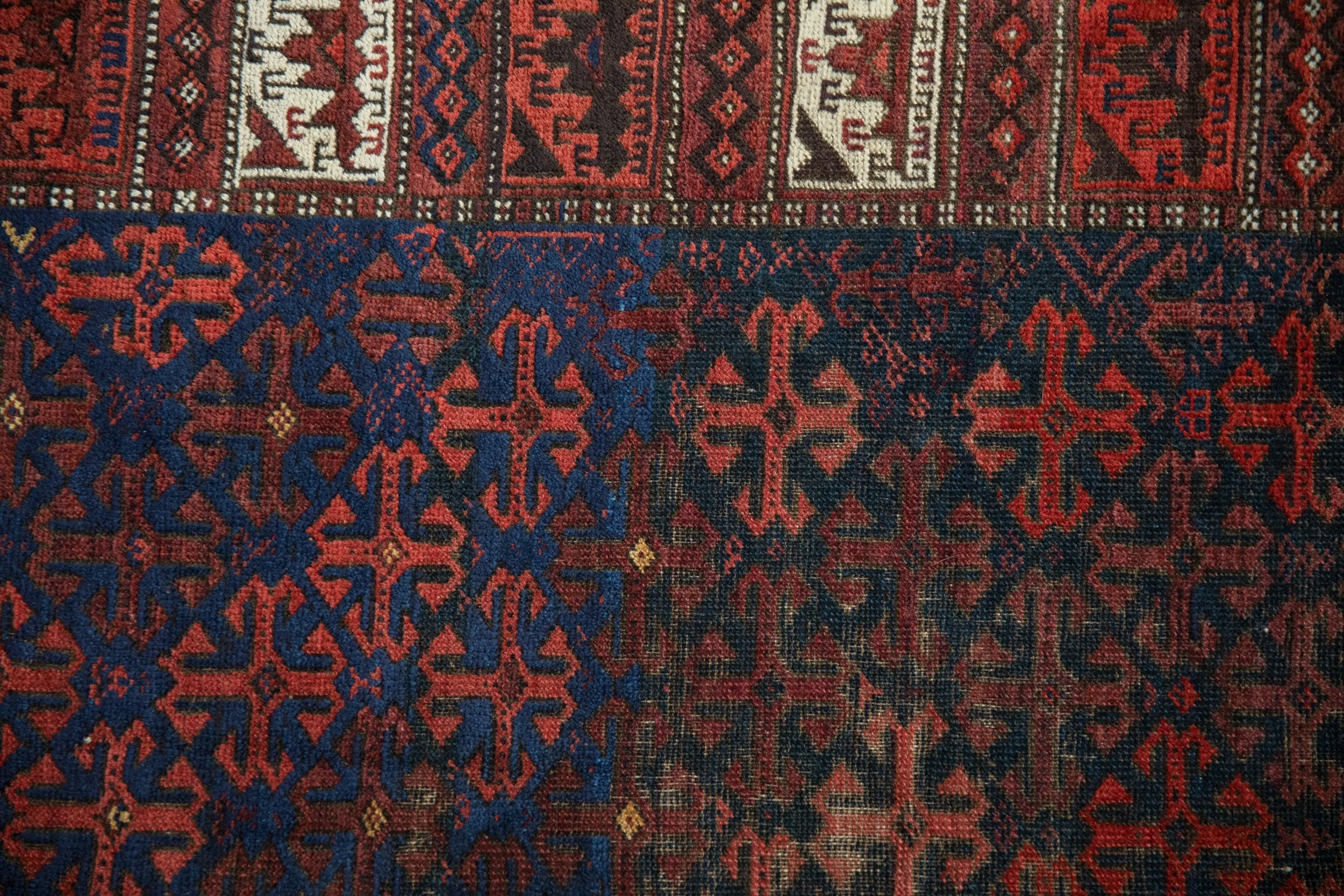 3x4.5 Antique Belouch Rug - Image 3