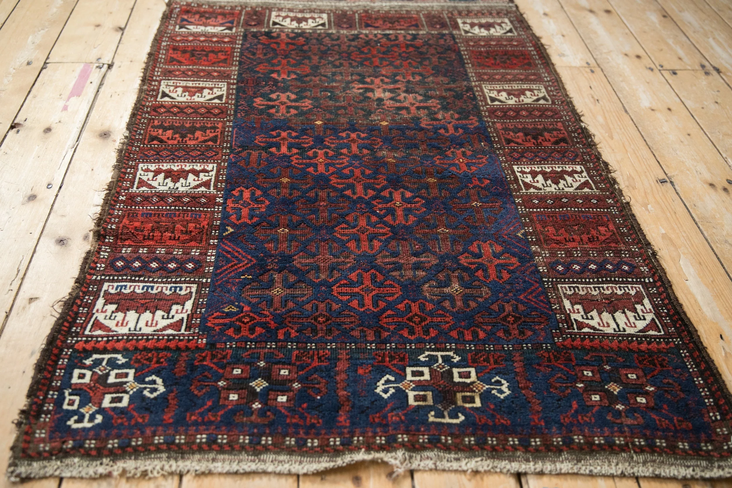 3x4.5 Antique Belouch Rug - Image 7