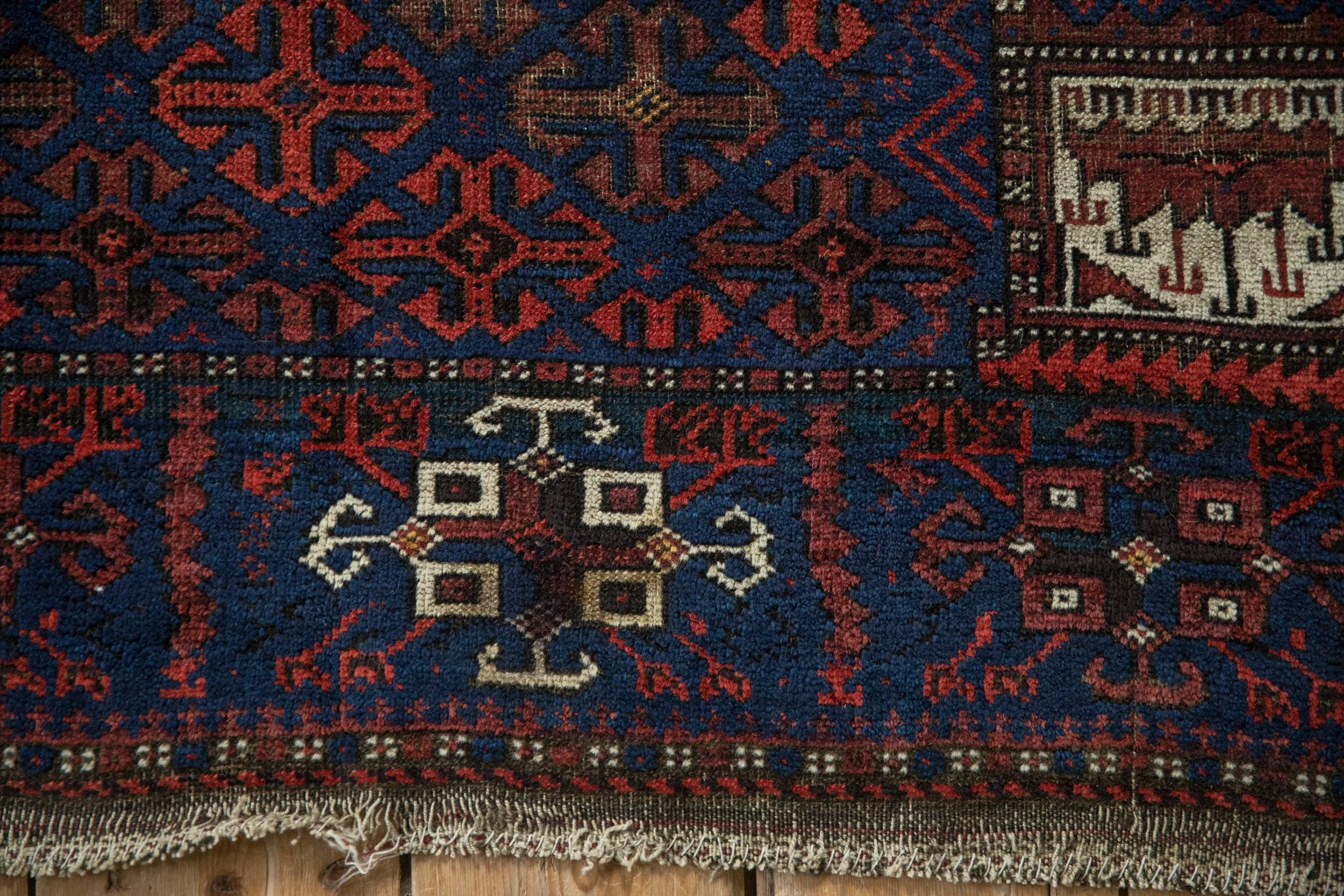 3x4.5 Antique Belouch Rug - Image 9