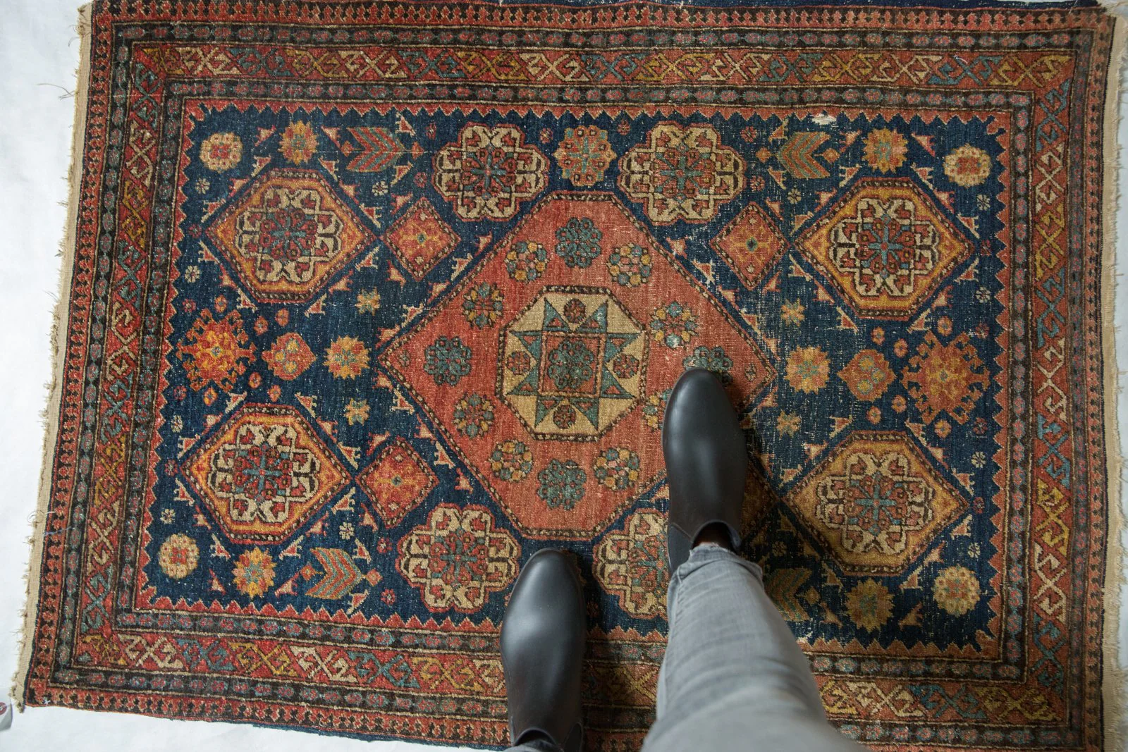 3x4.5 Antique Fine Tehran Rug - Image 2