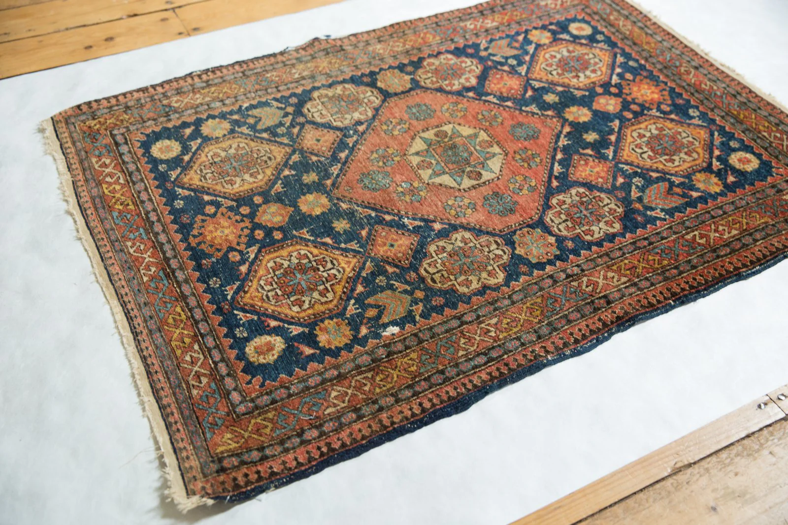3x4.5 Antique Fine Tehran Rug - Image 6