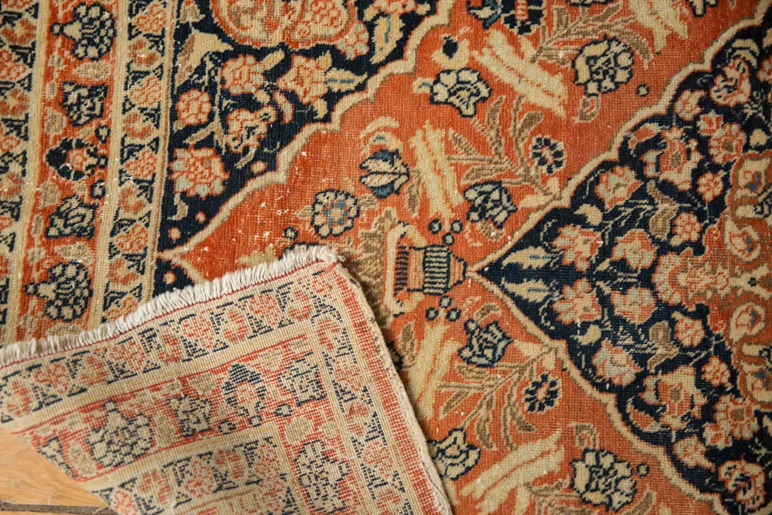 3x4.5 Antique Tabriz Rug - Image 9