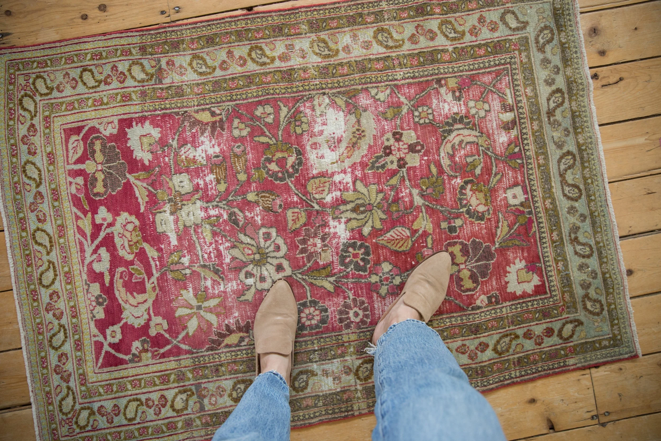 3x4.5 Vintage Distressed Doroksh Rug - Image 2