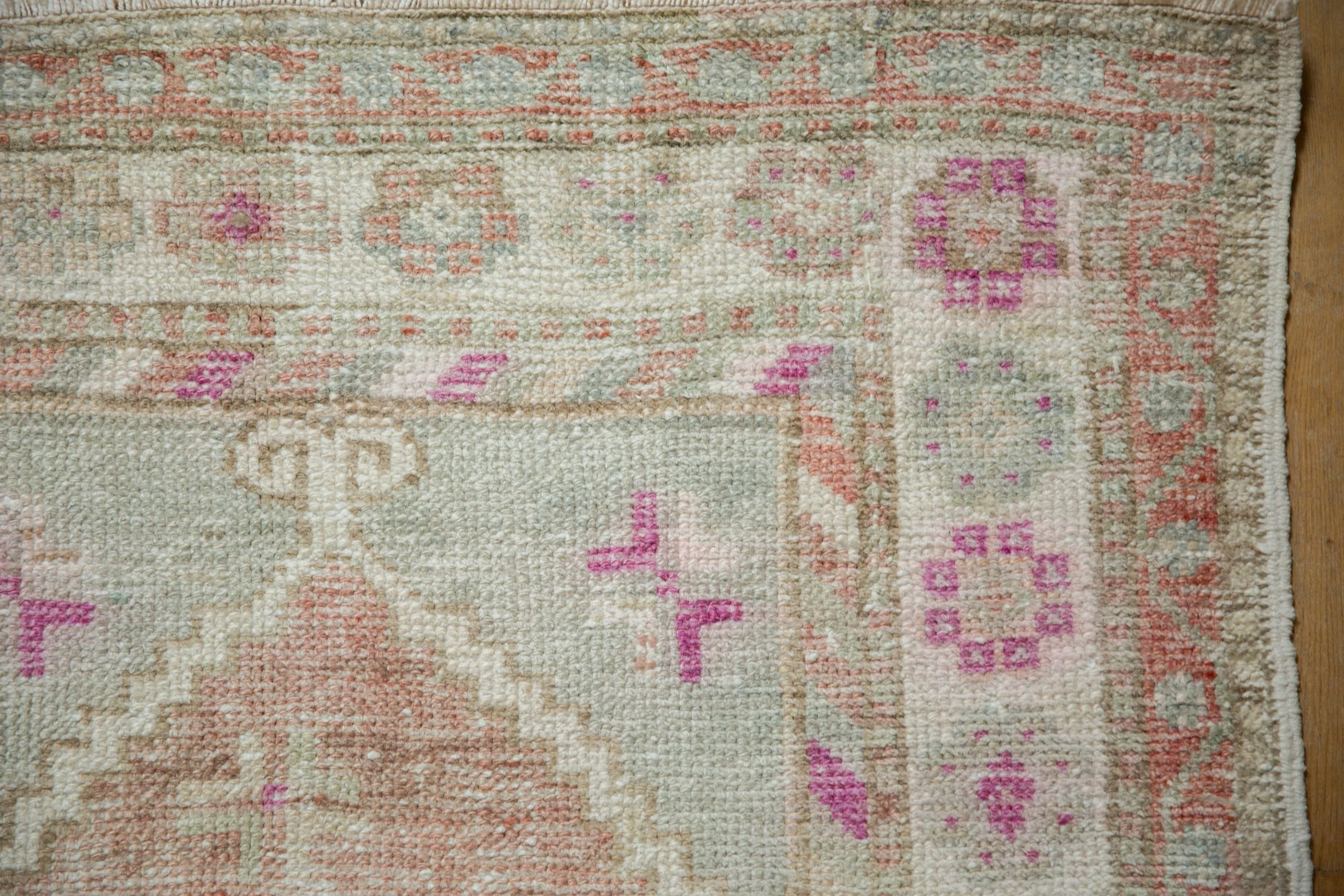 3x4.5 Vintage Distressed Oushak Rug - Image 3