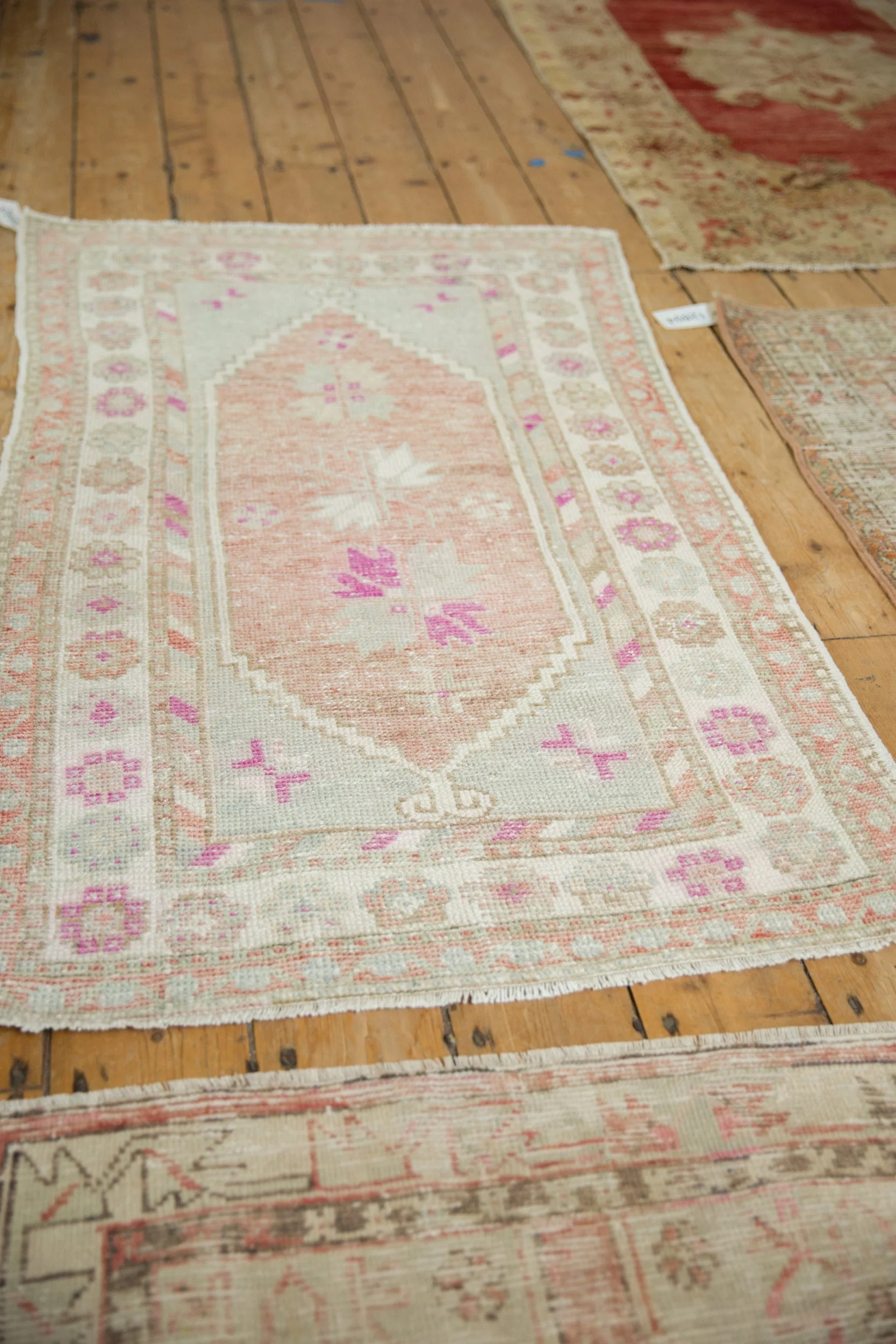 3x4.5 Vintage Distressed Oushak Rug - Image 4