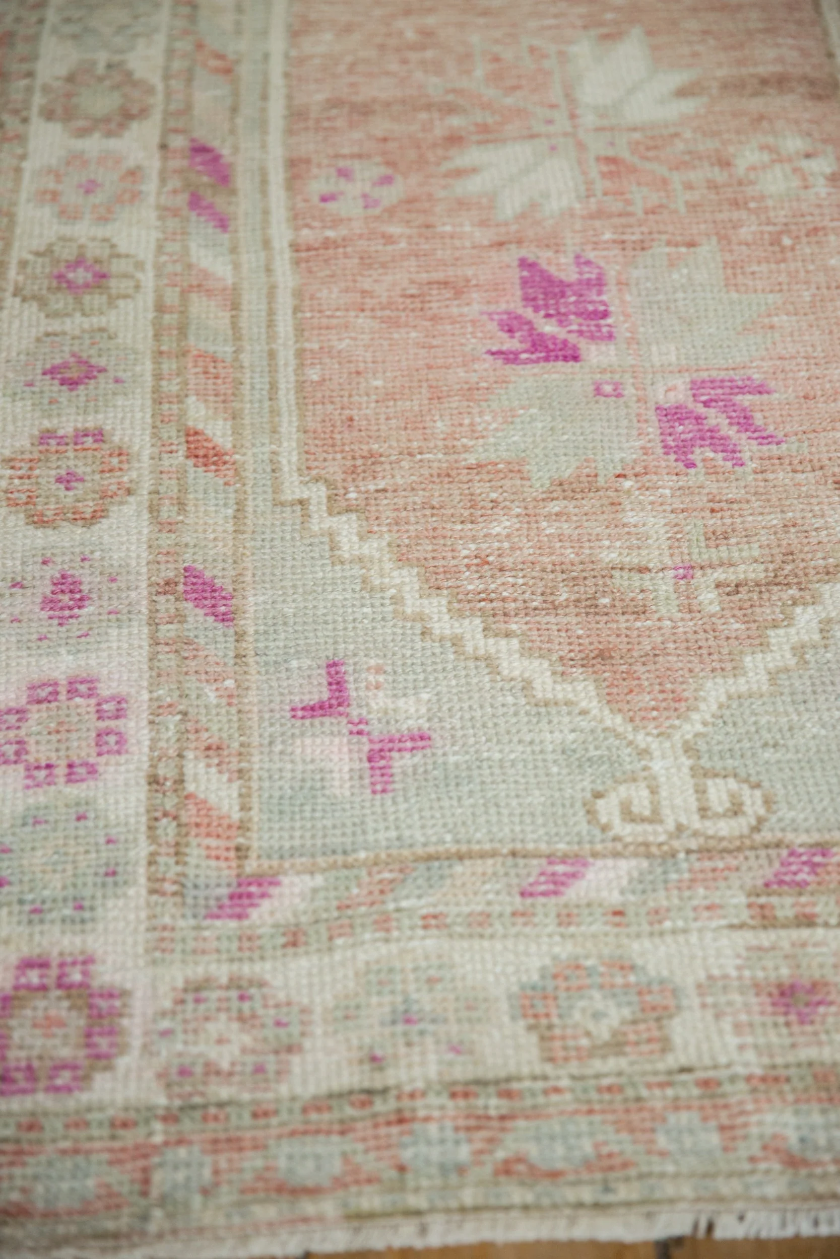 3x4.5 Vintage Distressed Oushak Rug - Image 5