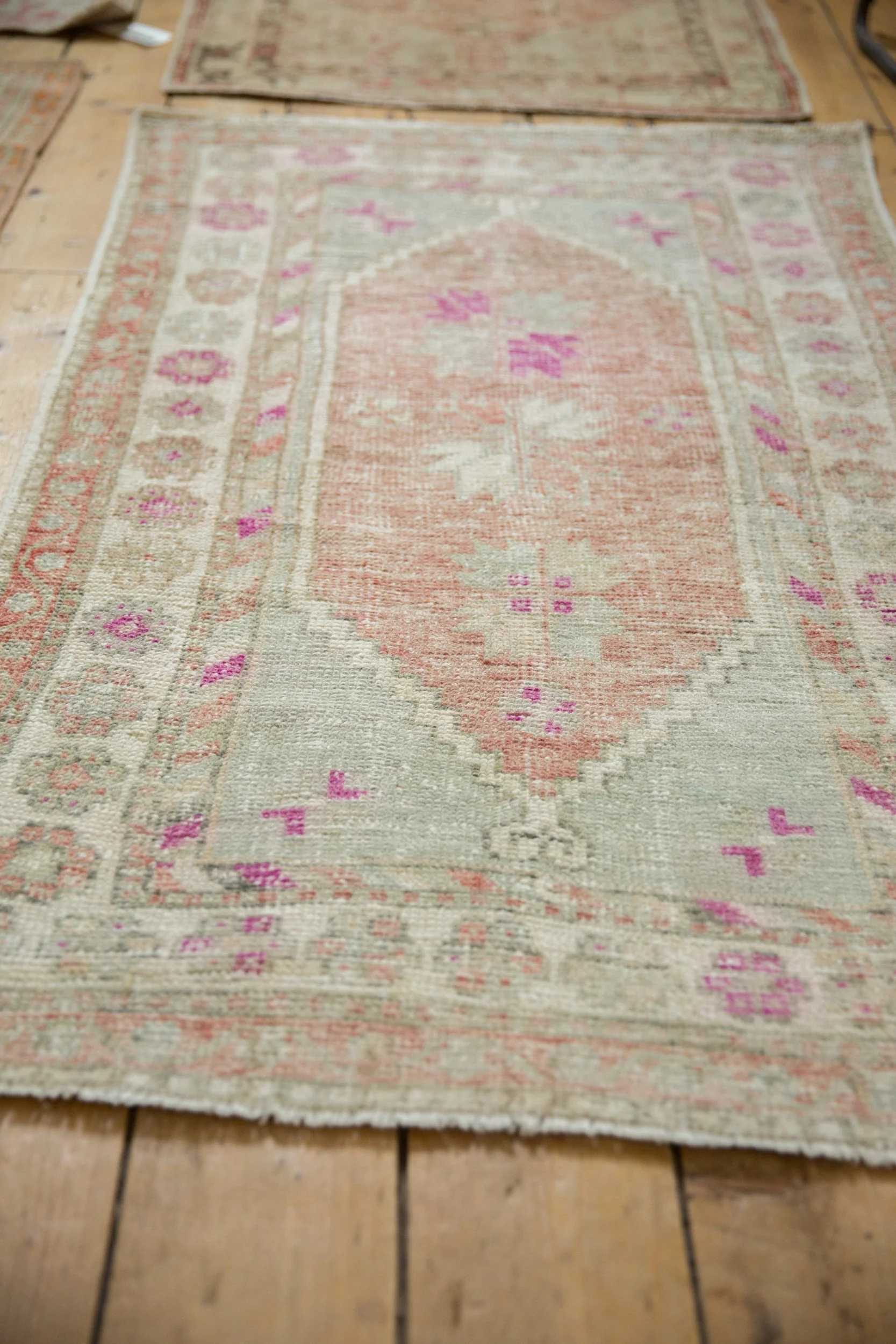 3x4.5 Vintage Distressed Oushak Rug - Image 6