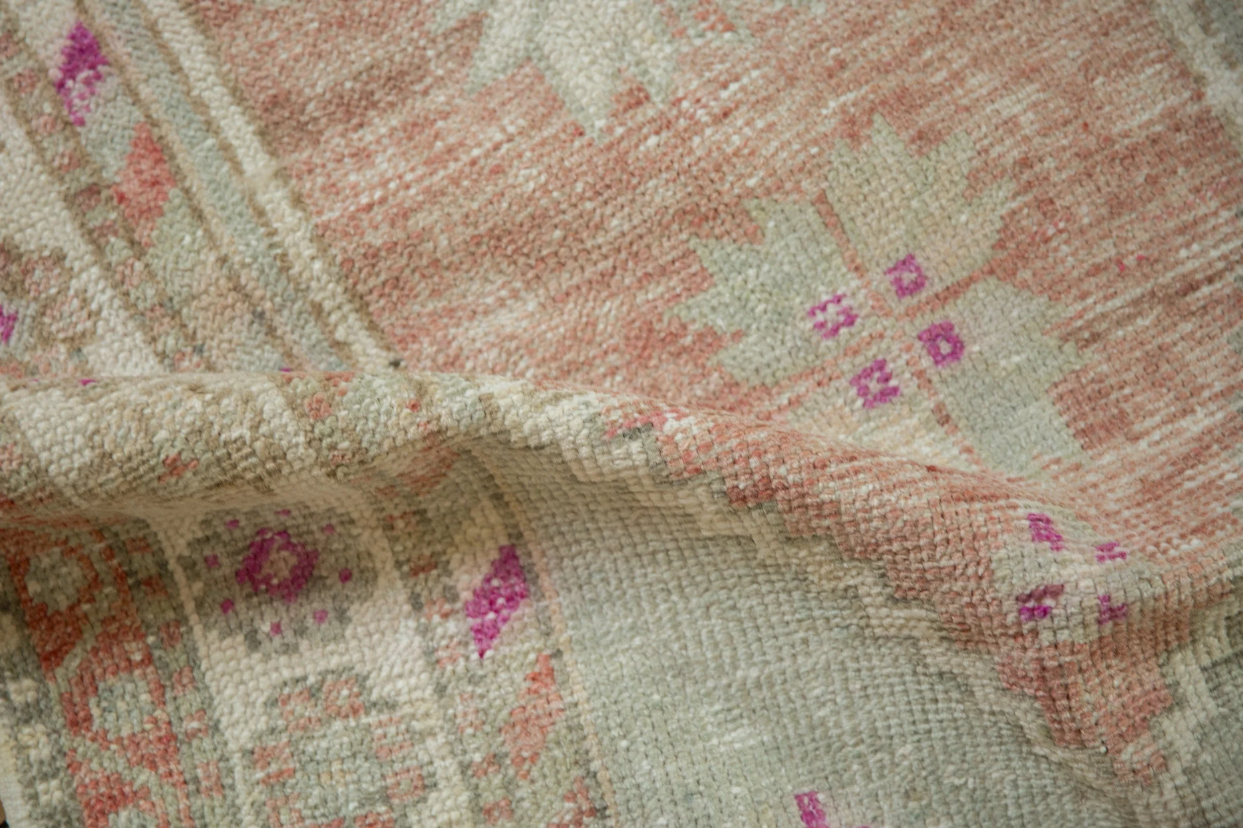 3x4.5 Vintage Distressed Oushak Rug - Image 8