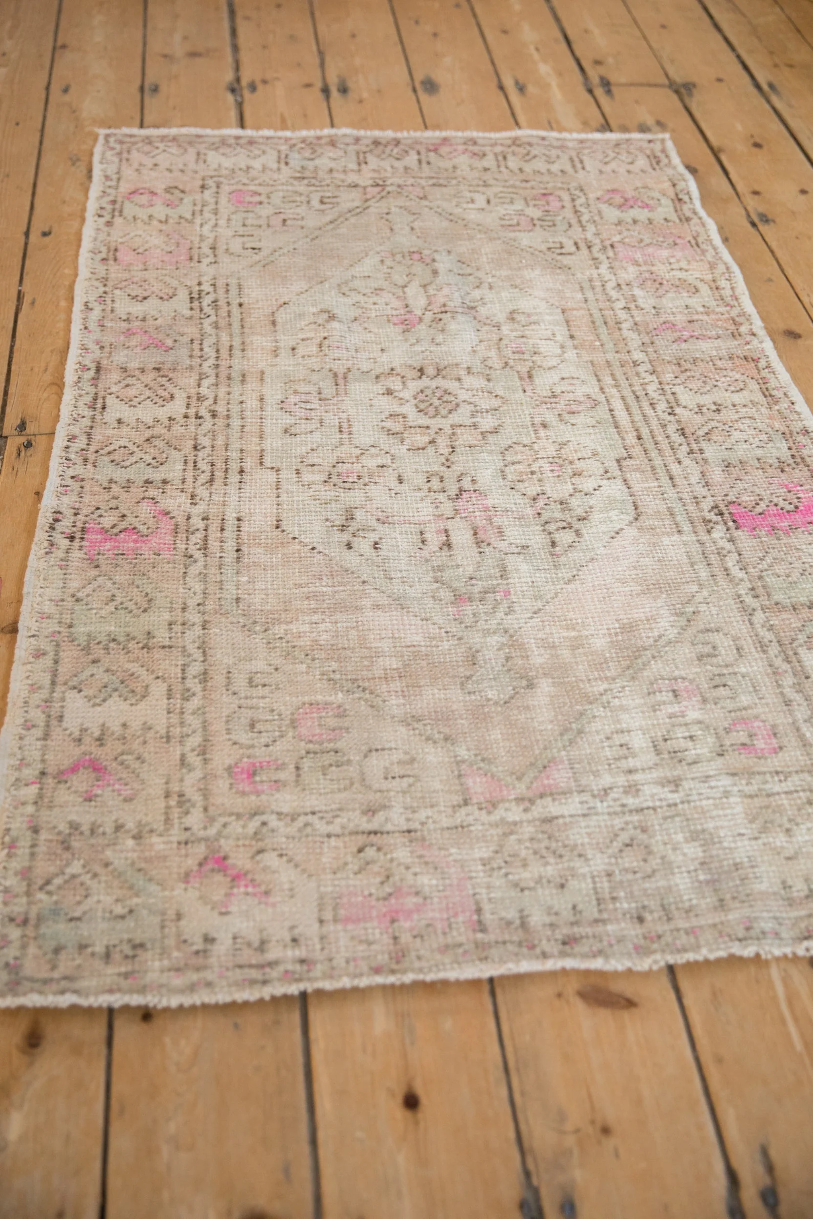3x4.5 Vintage Distressed Oushak Rug - Image 4