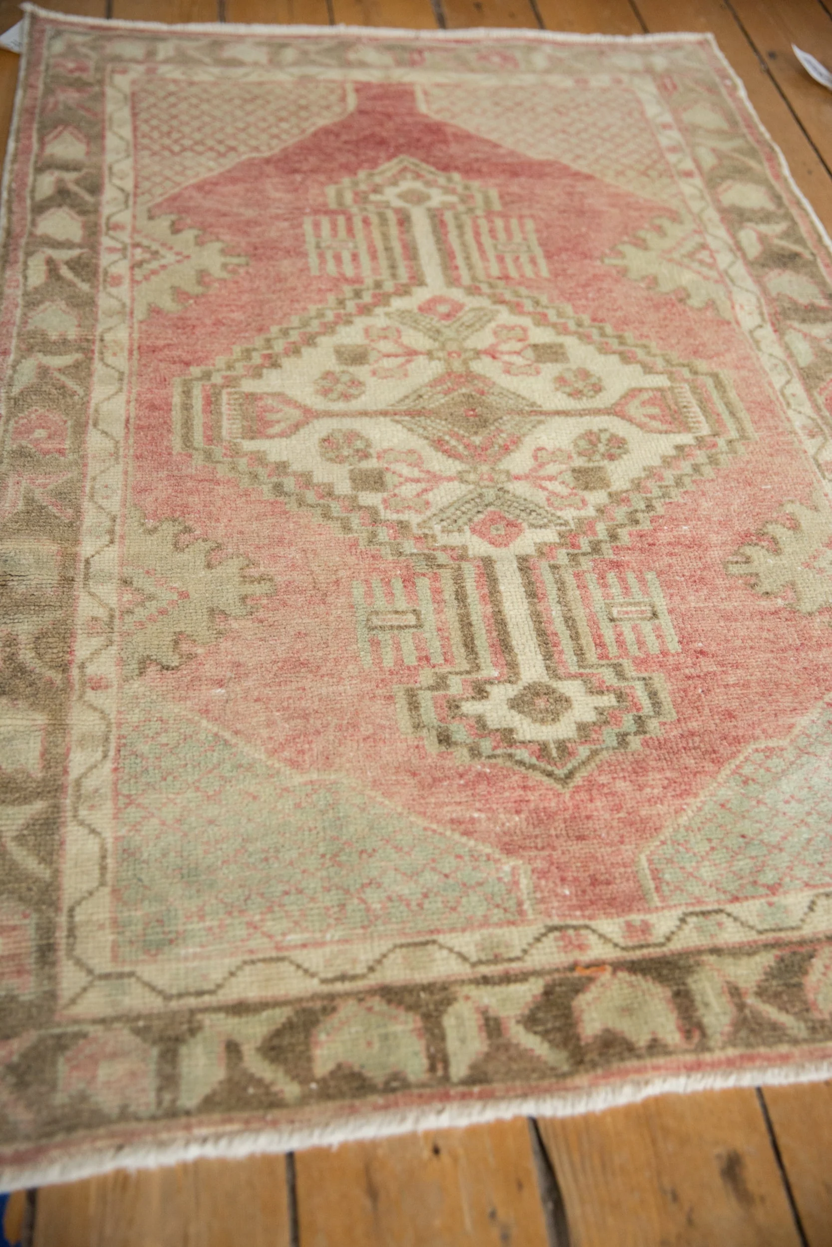 3x4.5 Vintage Distressed Oushak Rug - Image 4