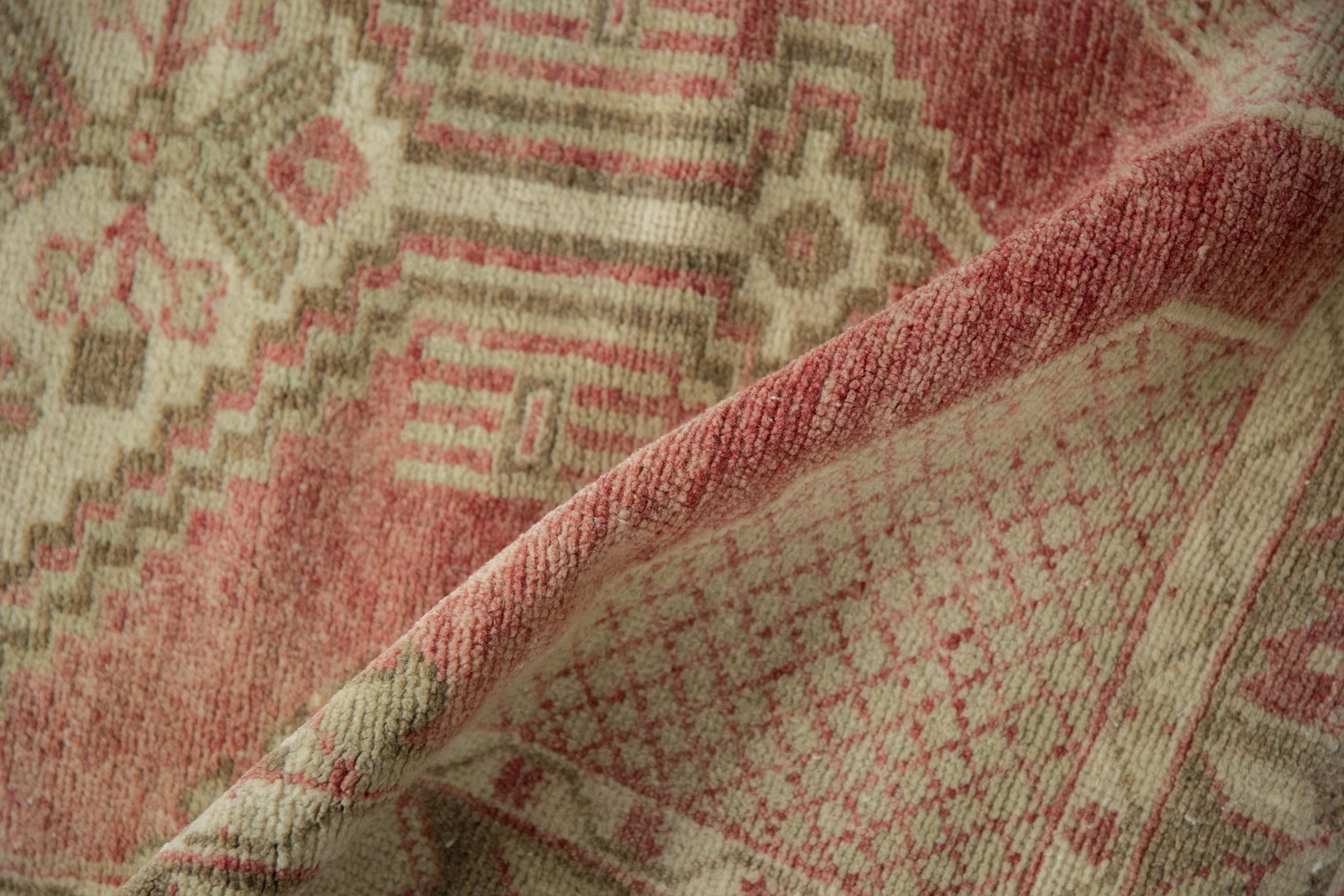 3x4.5 Vintage Distressed Oushak Rug - Image 8