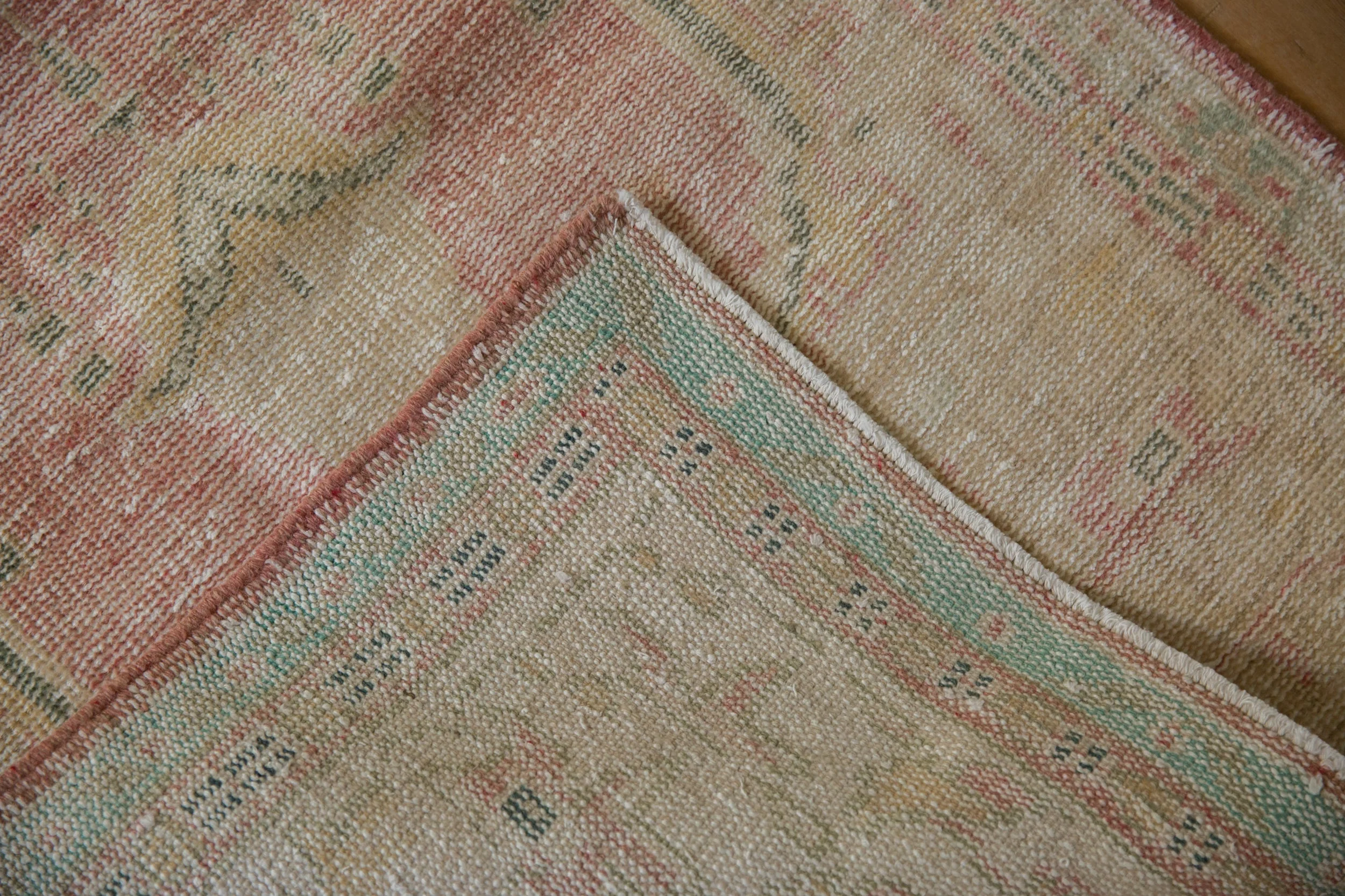 3x4.5 Vintage Distressed Oushak Rug - Image 8