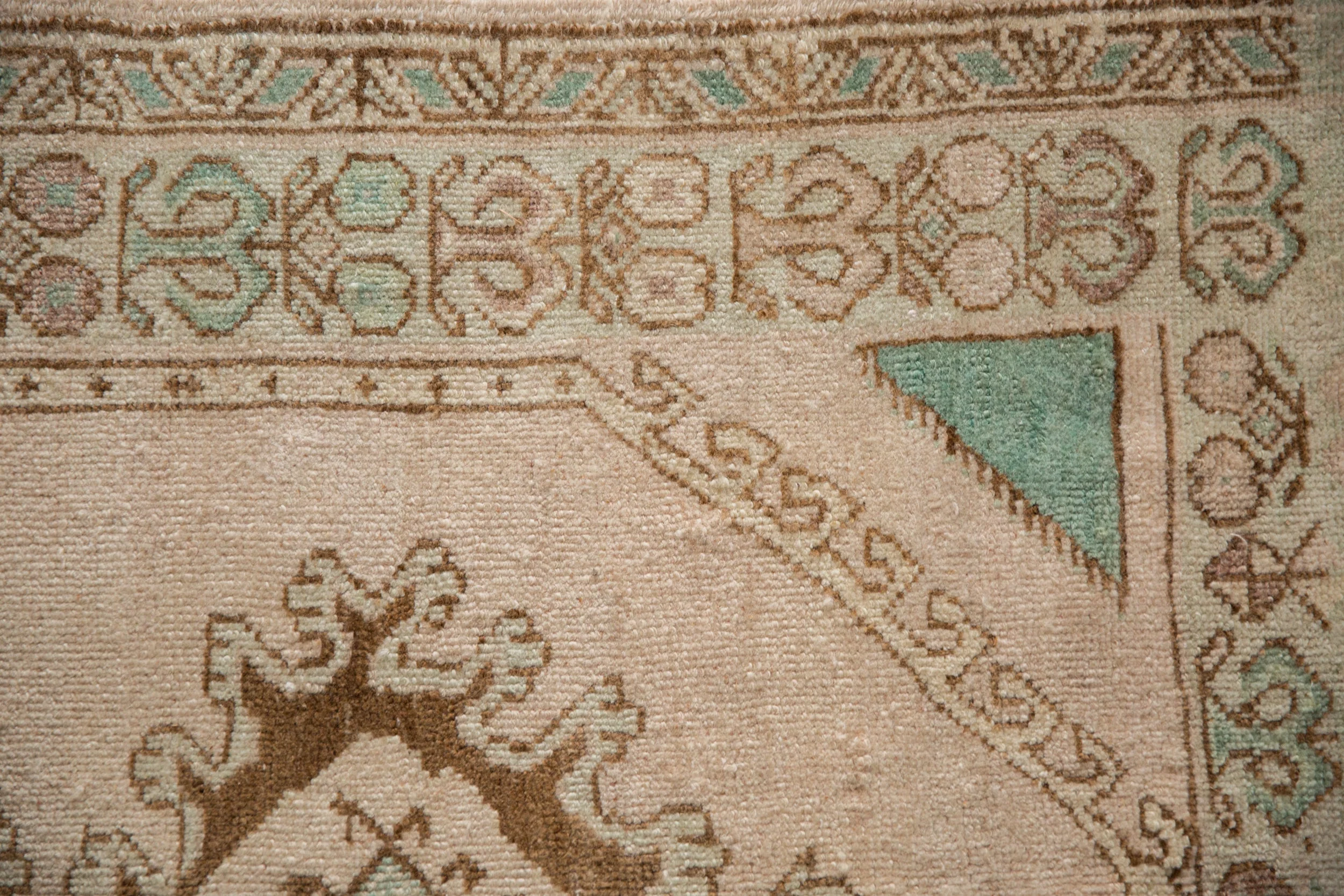 3x4.5 Vintage Distressed Oushak Rug - Image 3