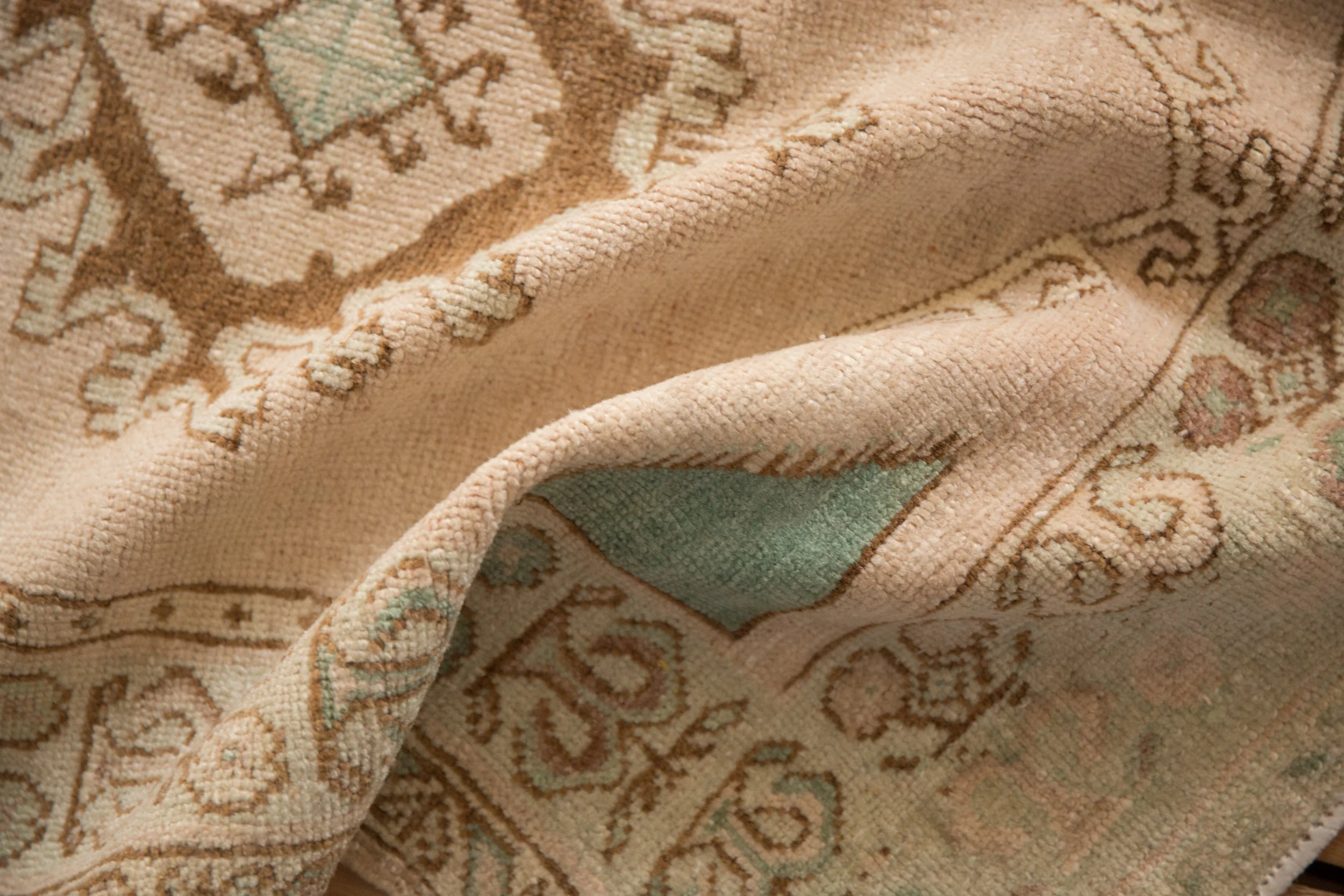 3x4.5 Vintage Distressed Oushak Rug - Image 8