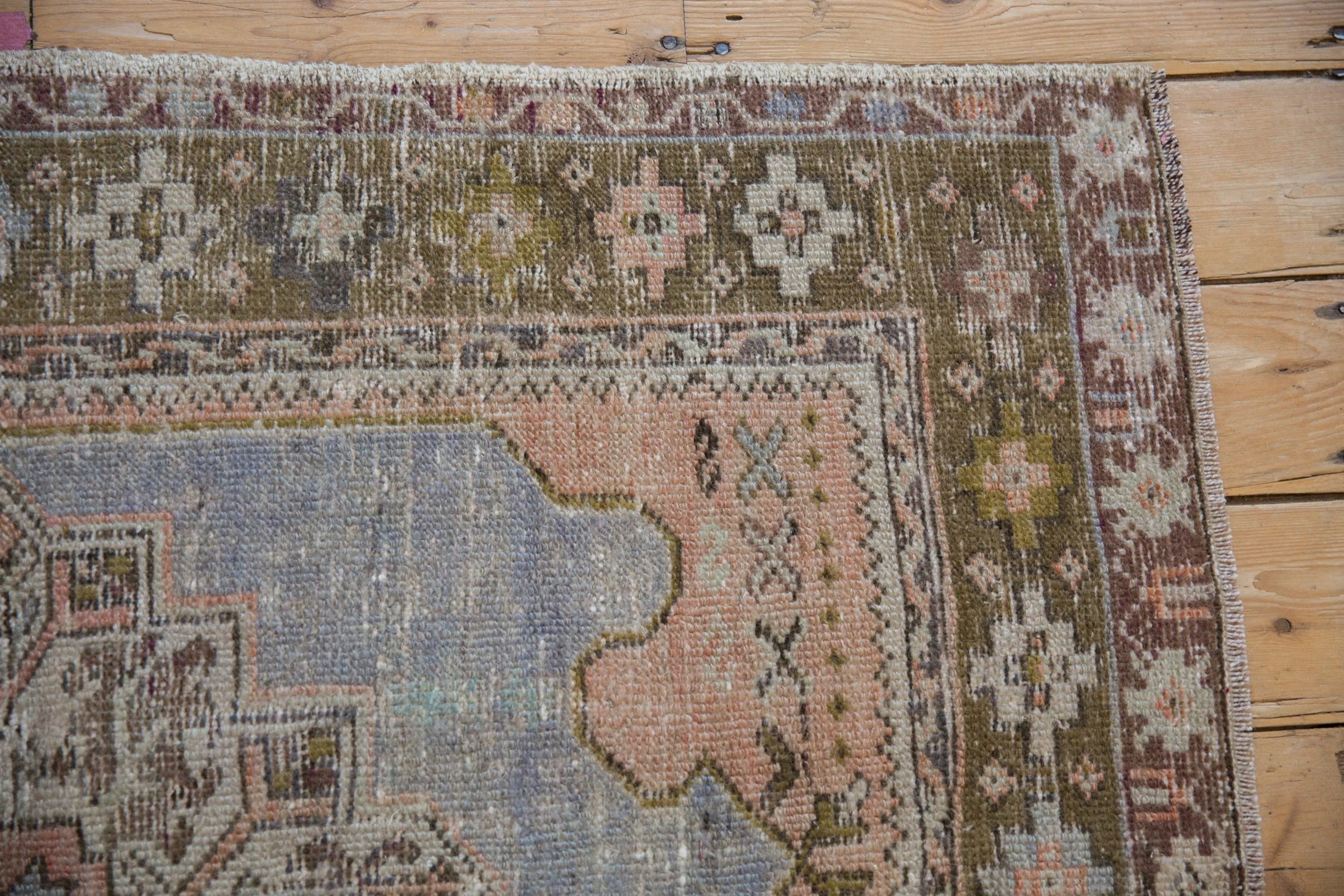 3x4.5 Vintage Distressed Oushak Rug - Image 3