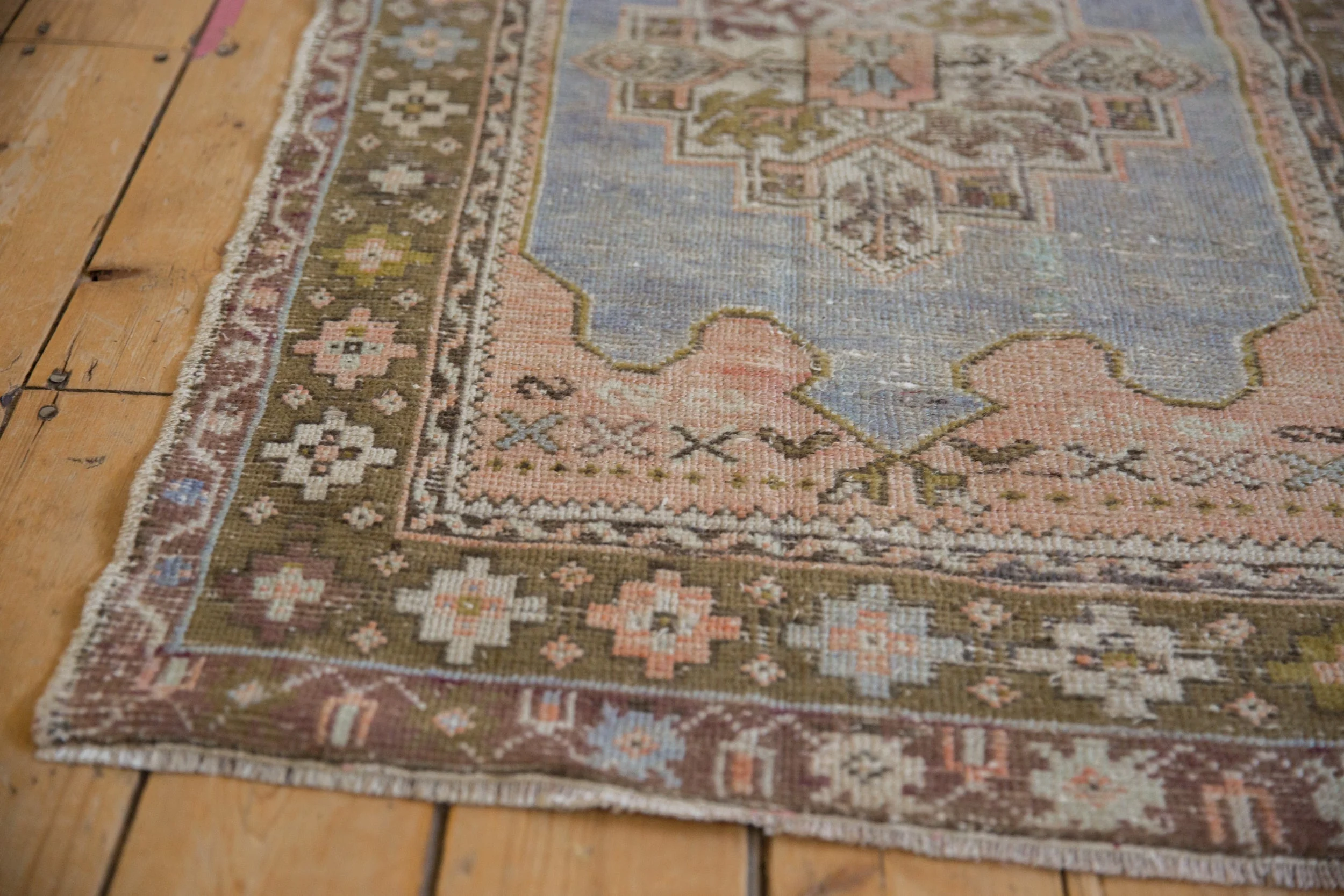 3x4.5 Vintage Distressed Oushak Rug - Image 5
