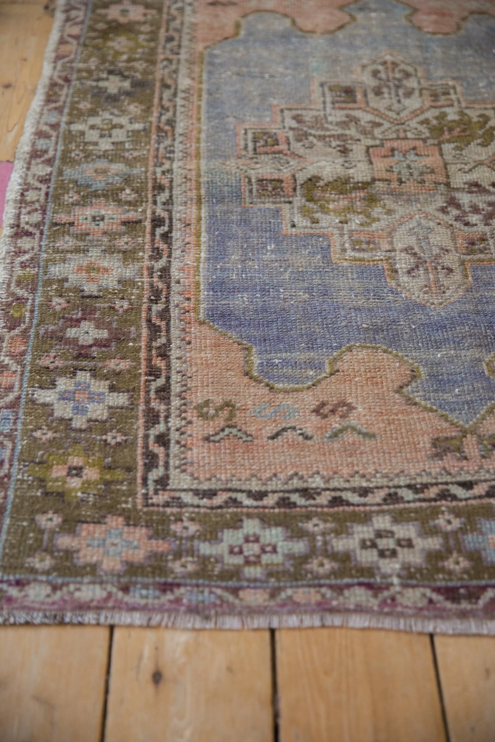 3x4.5 Vintage Distressed Oushak Rug - Image 8