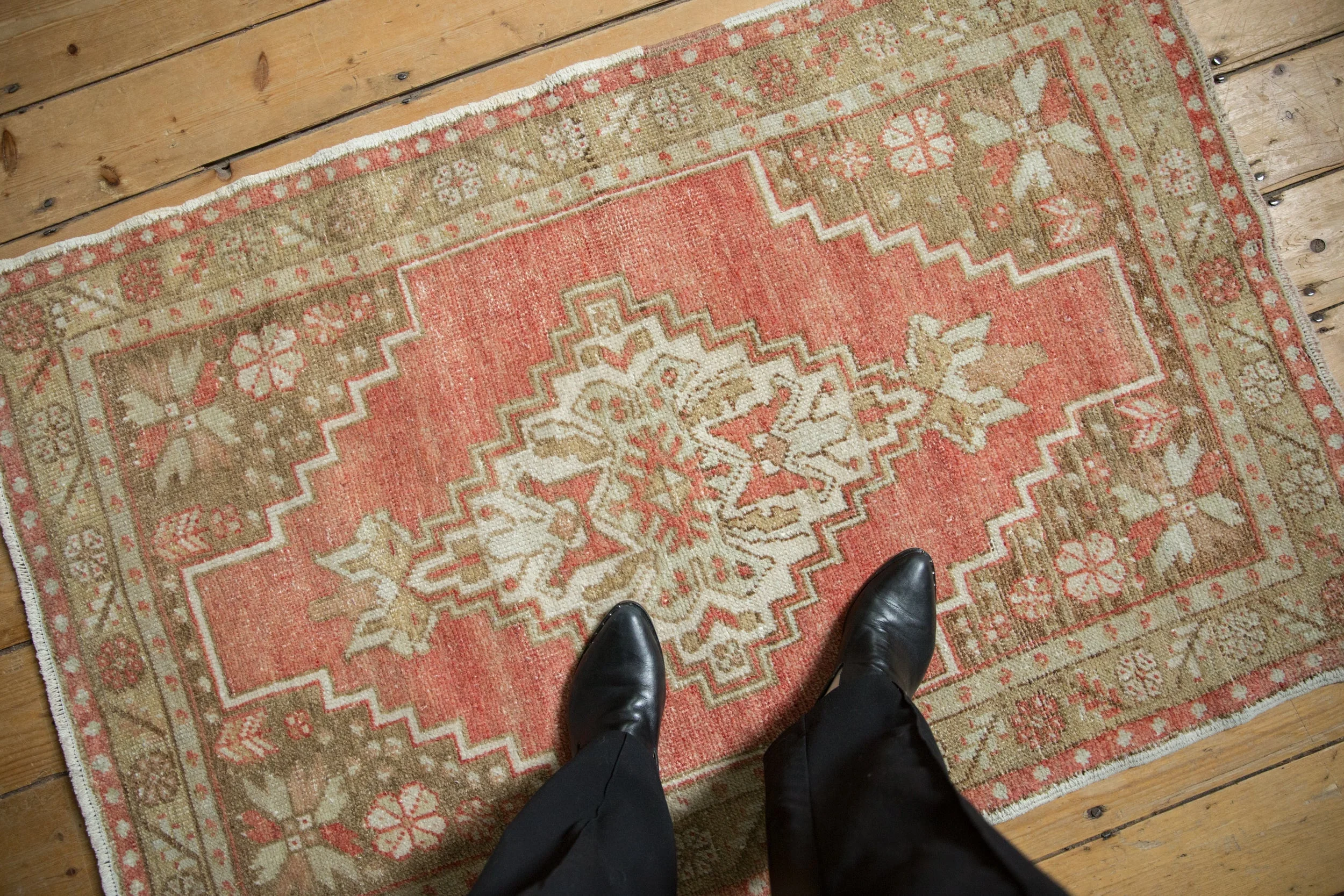 3x4.5 Vintage Distressed Oushak Rug - Image 2