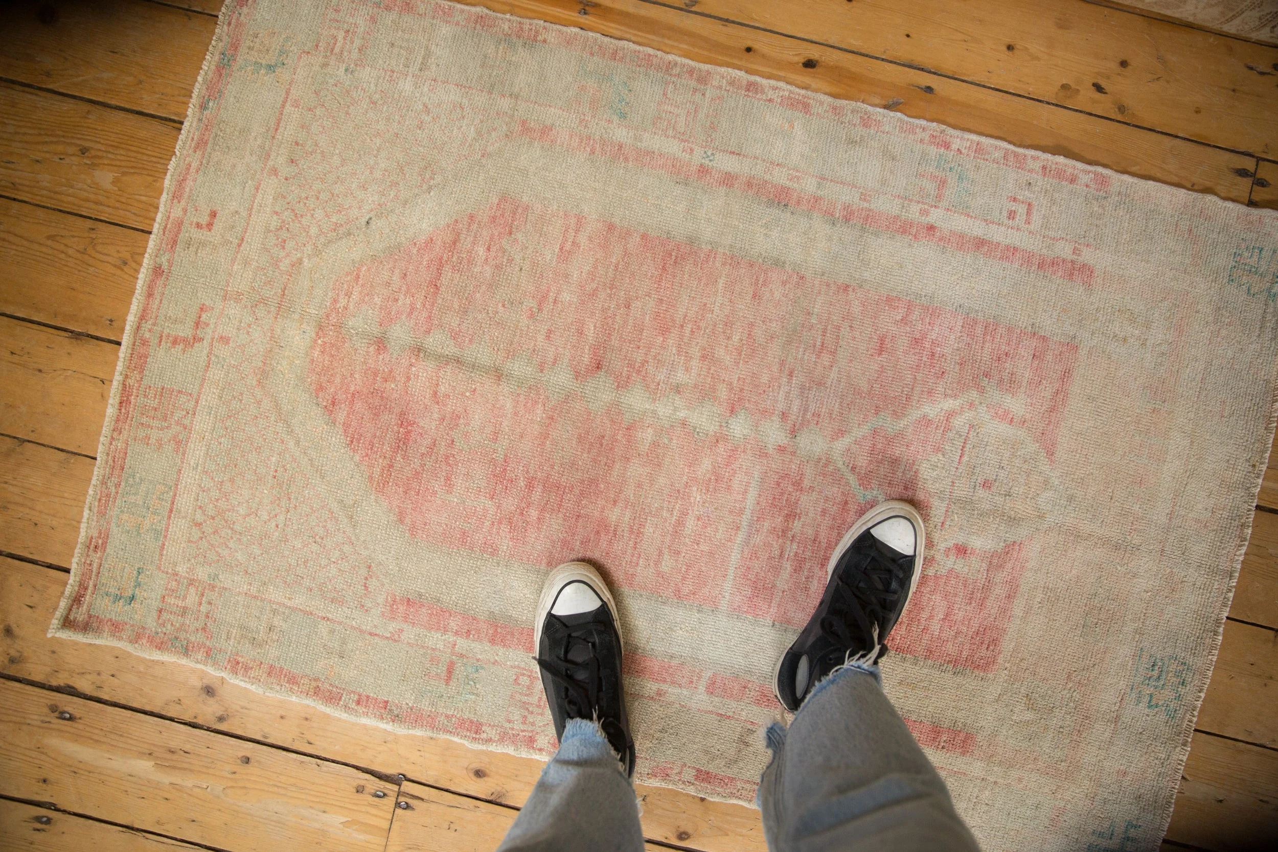 3x4.5 Vintage Distressed Oushak Rug - Image 2