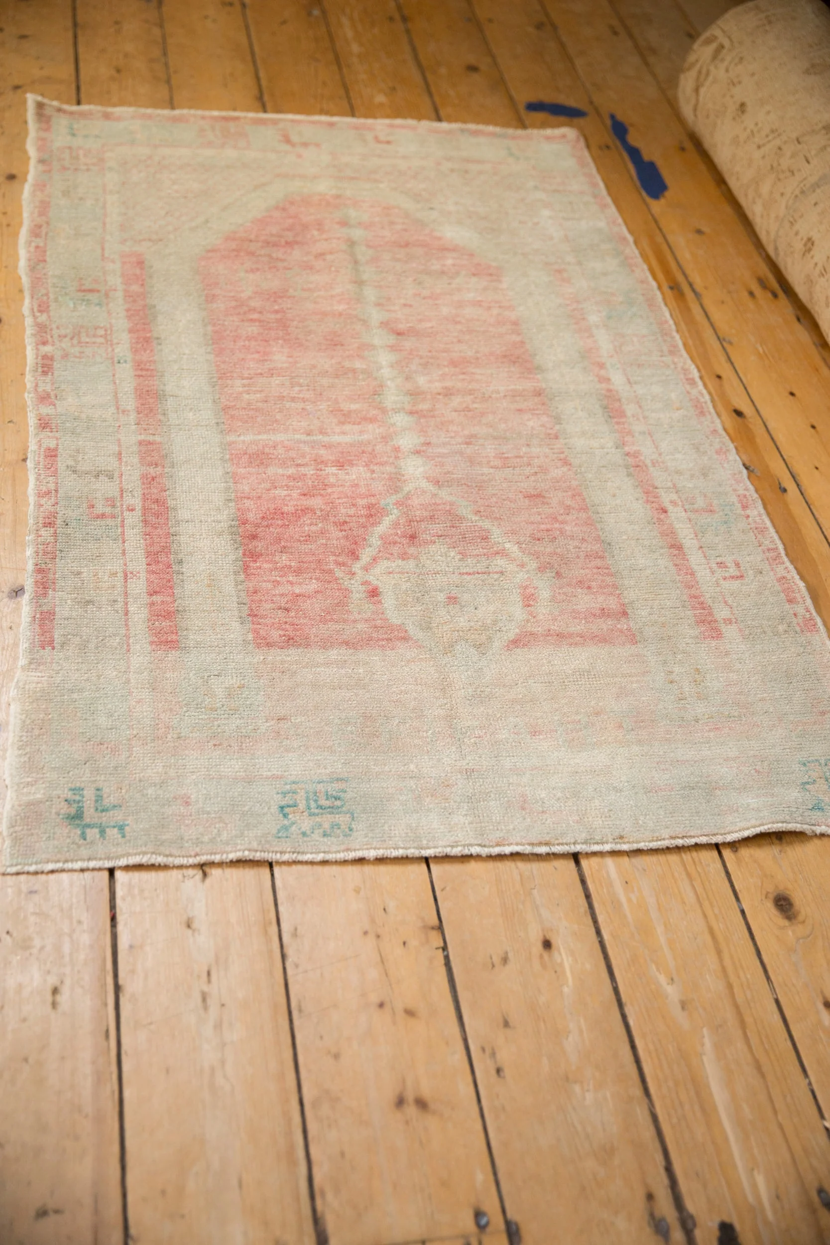 3x4.5 Vintage Distressed Oushak Rug - Image 4