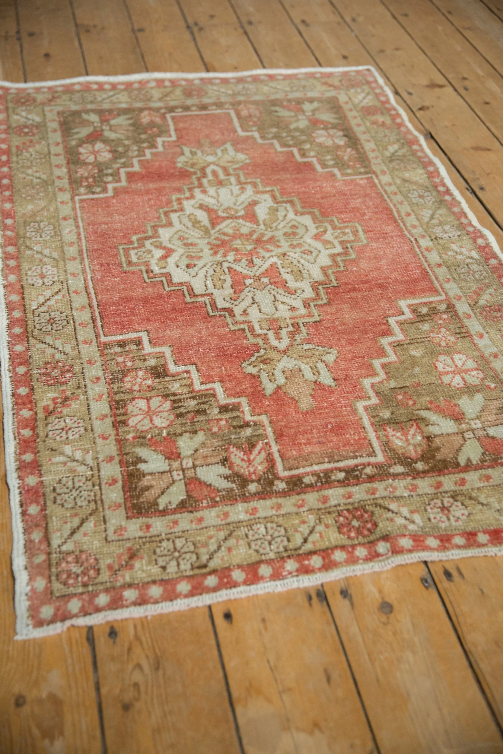 3x4.5 Vintage Distressed Oushak Rug - Image 4