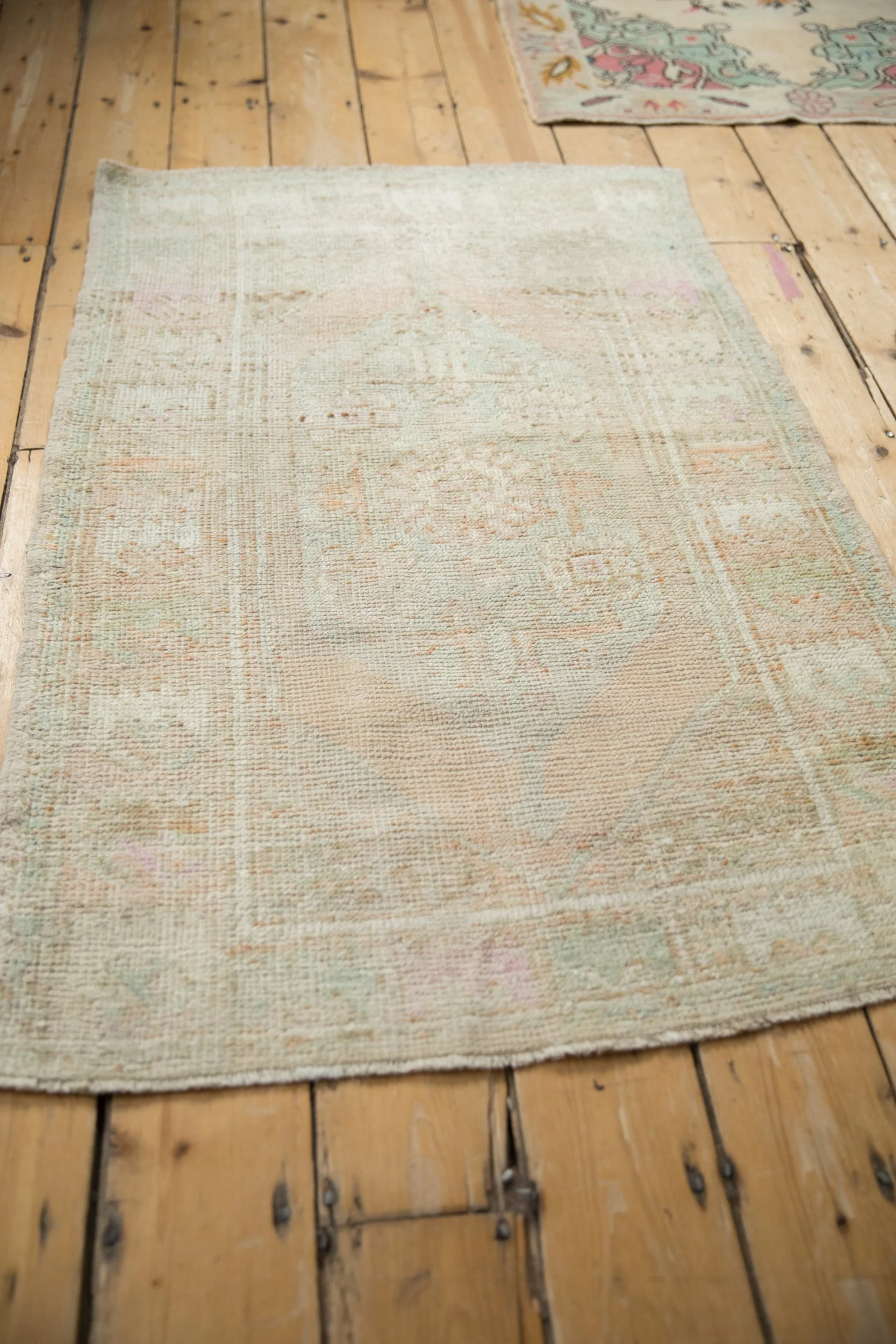 3x4.5 Vintage Distressed Oushak Rug - Image 6