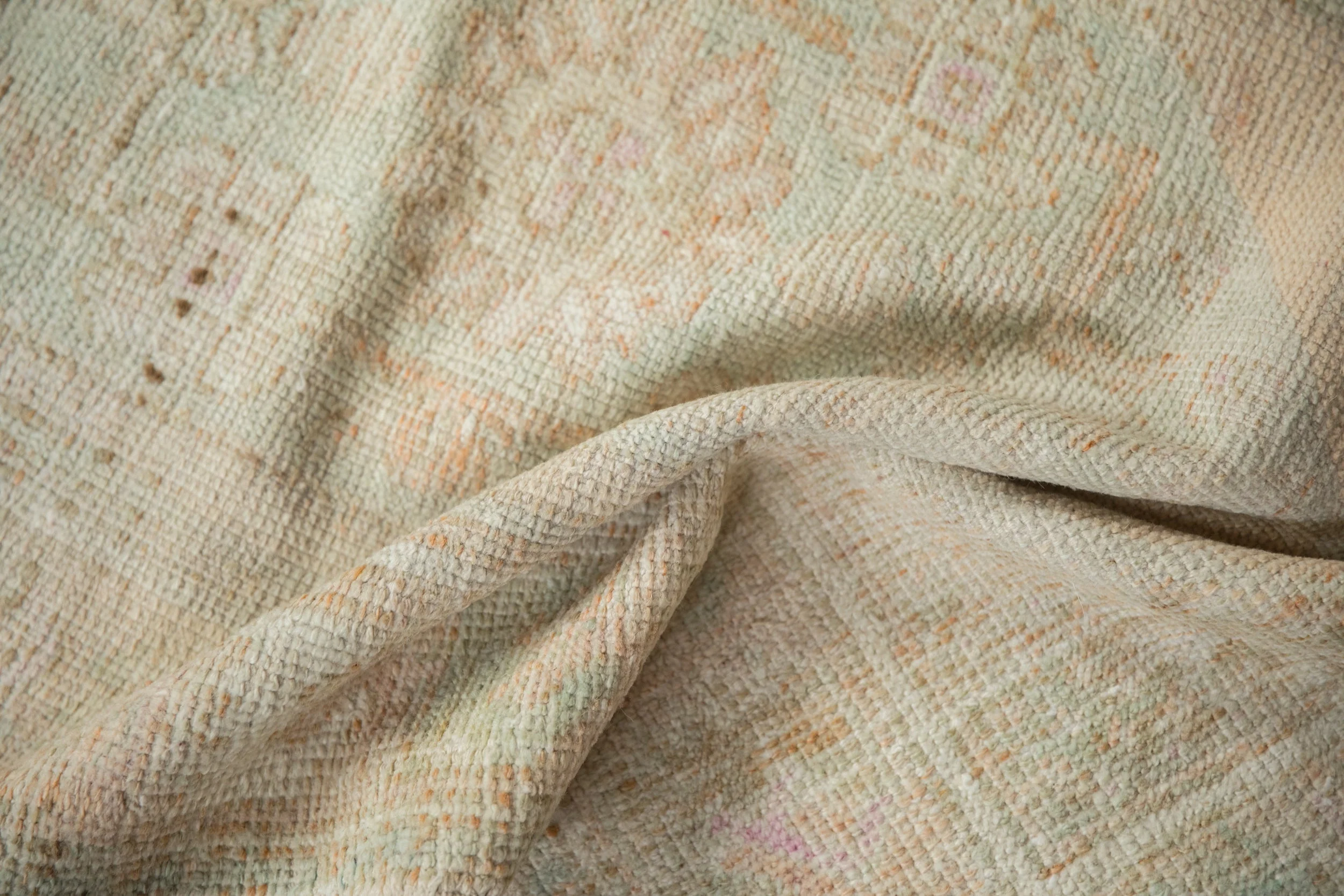 3x4.5 Vintage Distressed Oushak Rug - Image 8