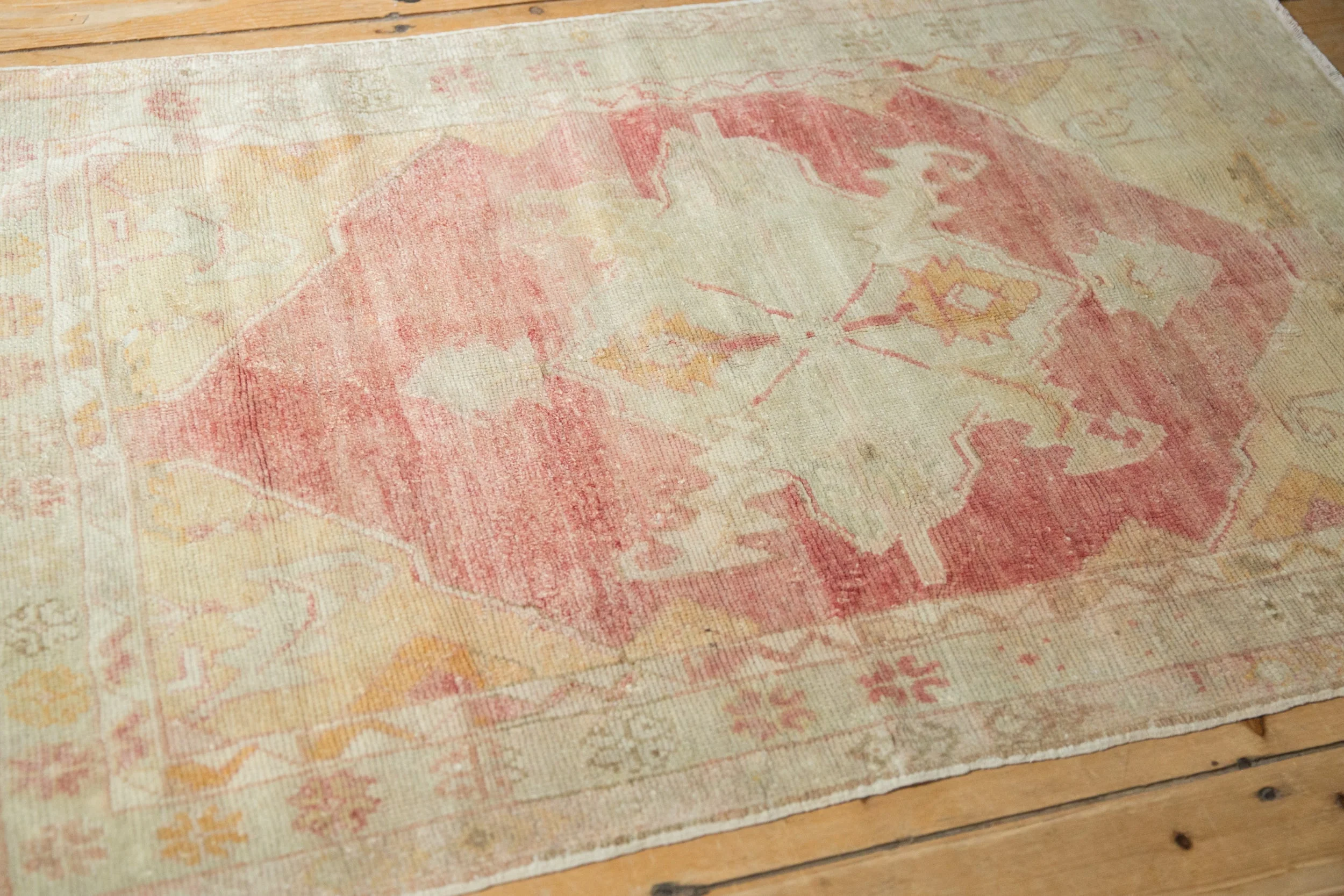 3x4.5 Vintage Distressed Oushak Rug - Image 6