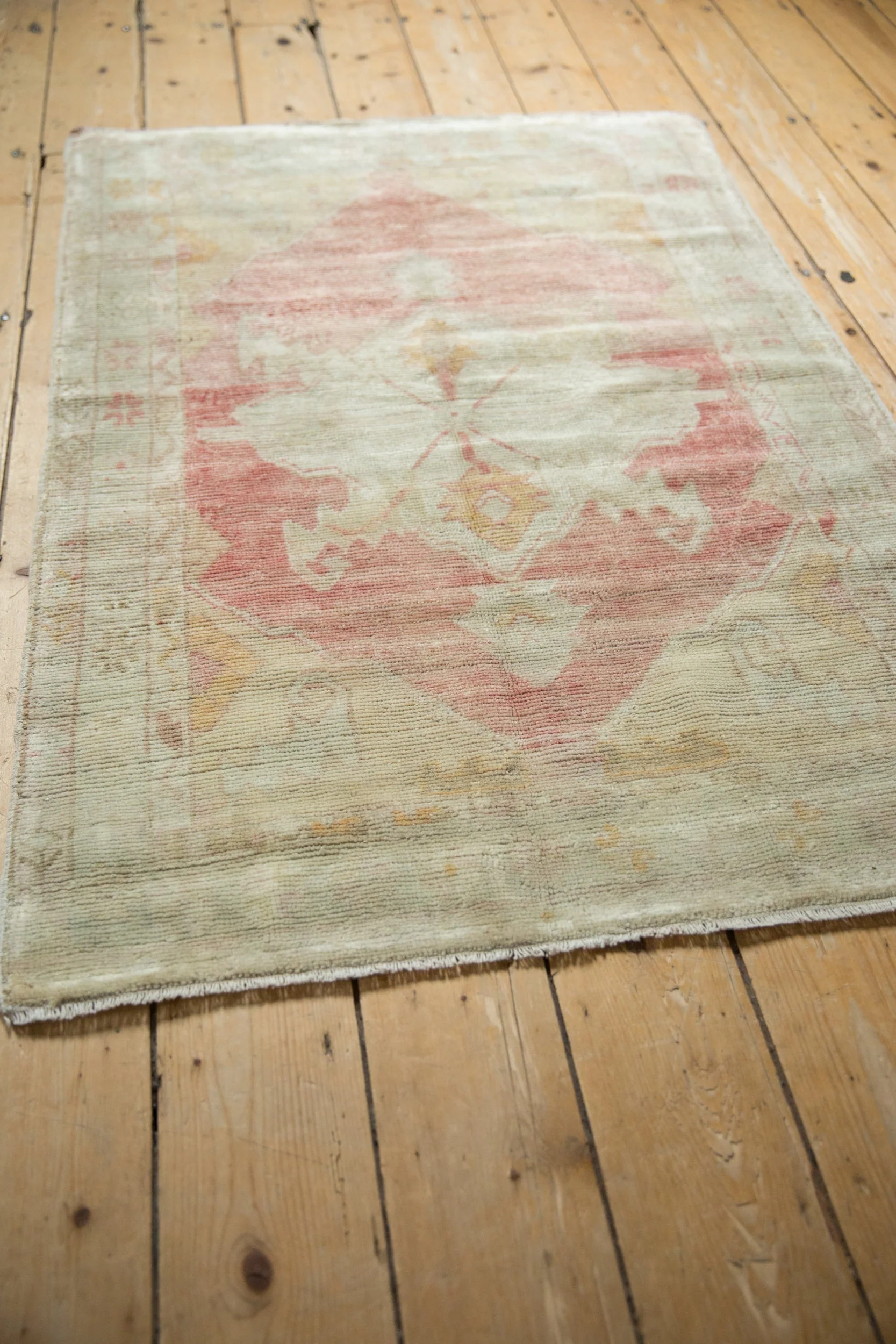 3x4.5 Vintage Distressed Oushak Rug - Image 7