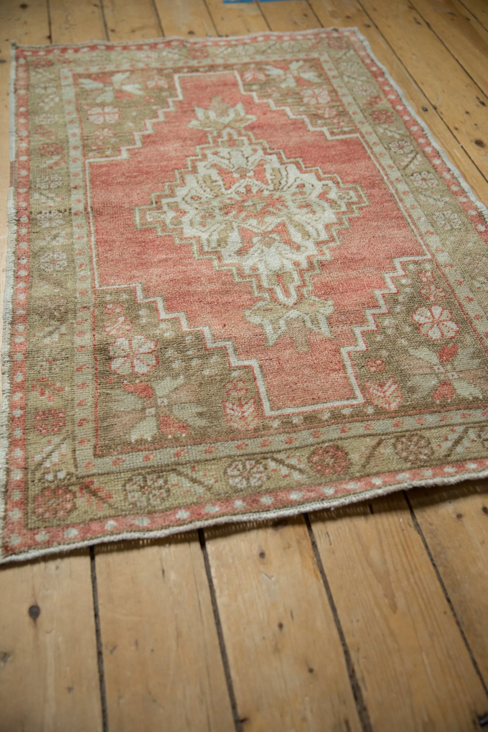 3x4.5 Vintage Distressed Oushak Rug - Image 6