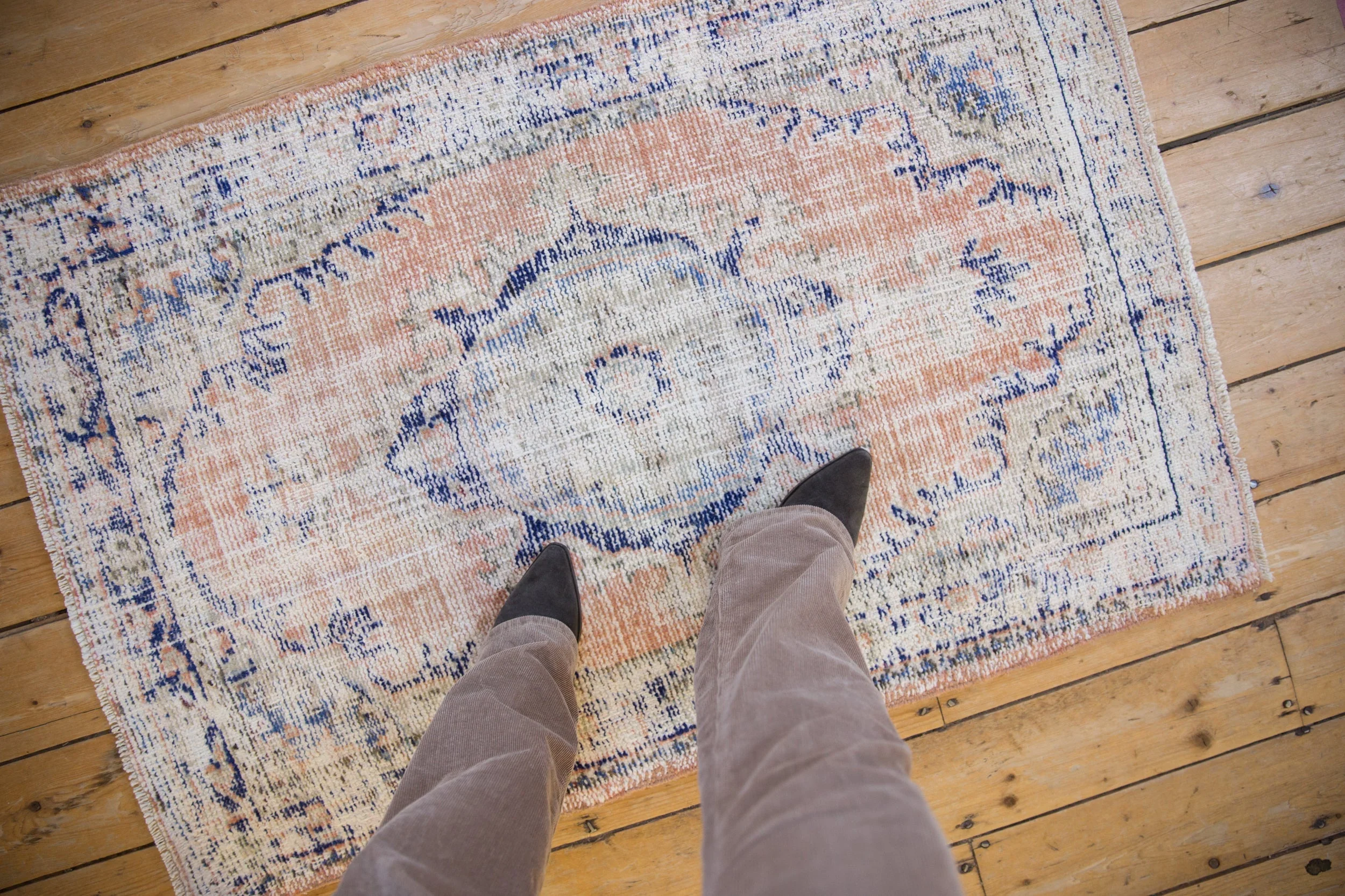 3x4.5 Vintage Distressed Oushak Rug - Image 2