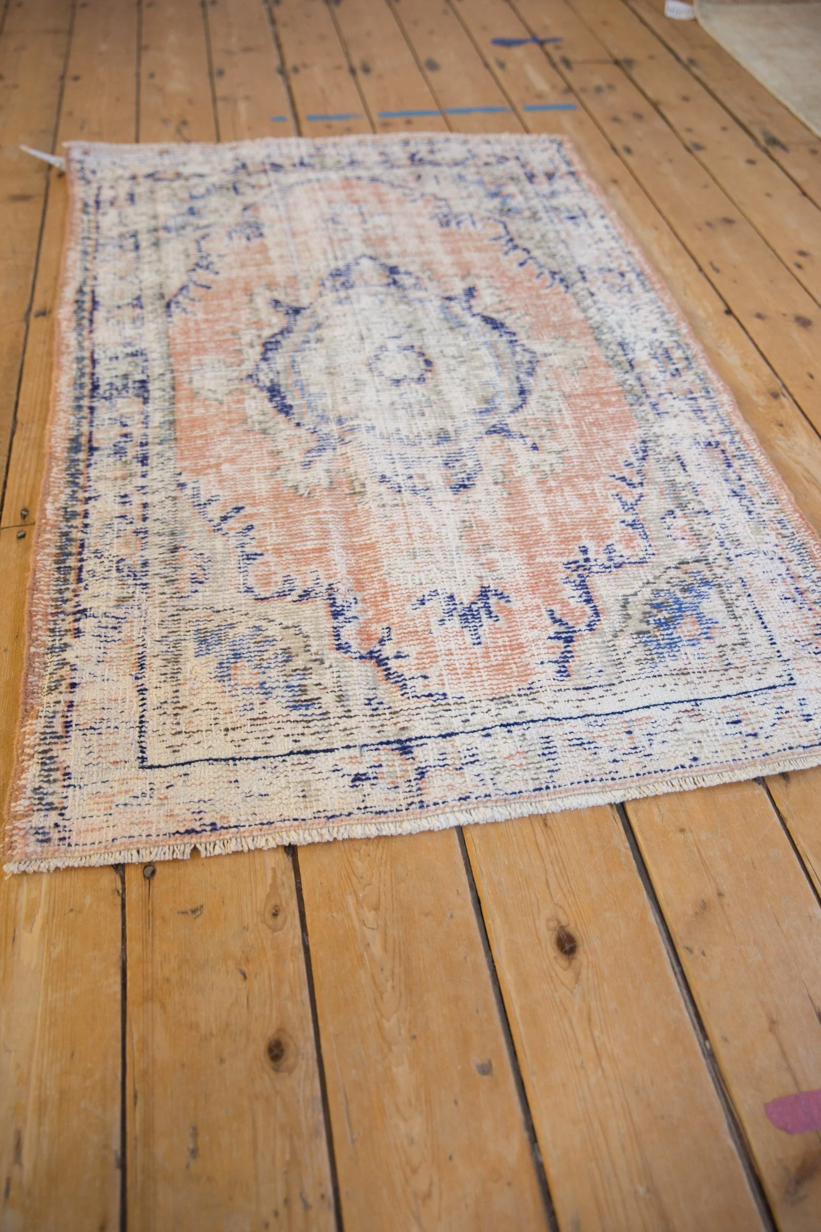 3x4.5 Vintage Distressed Oushak Rug - Image 4