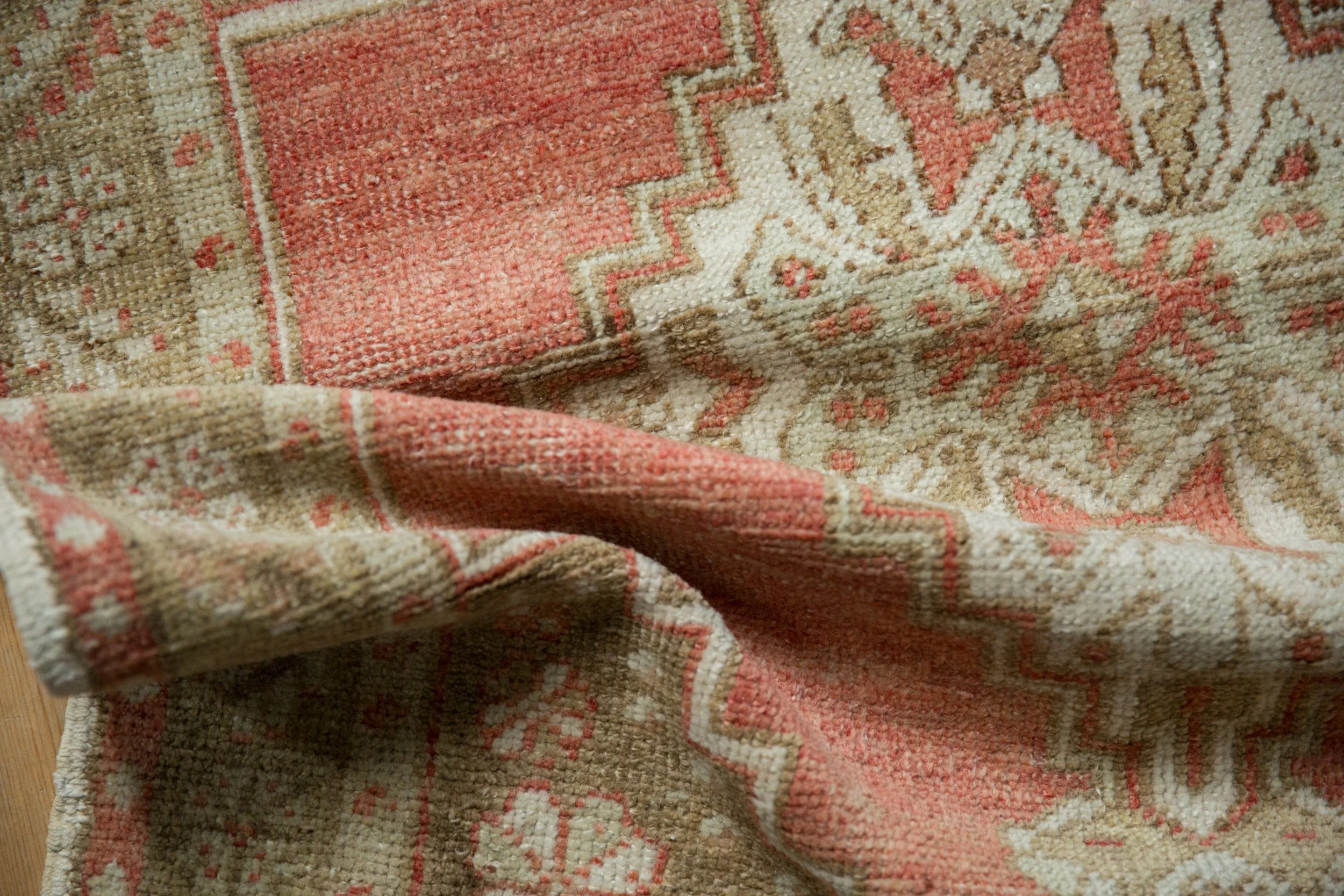3x4.5 Vintage Distressed Oushak Rug - Image 7