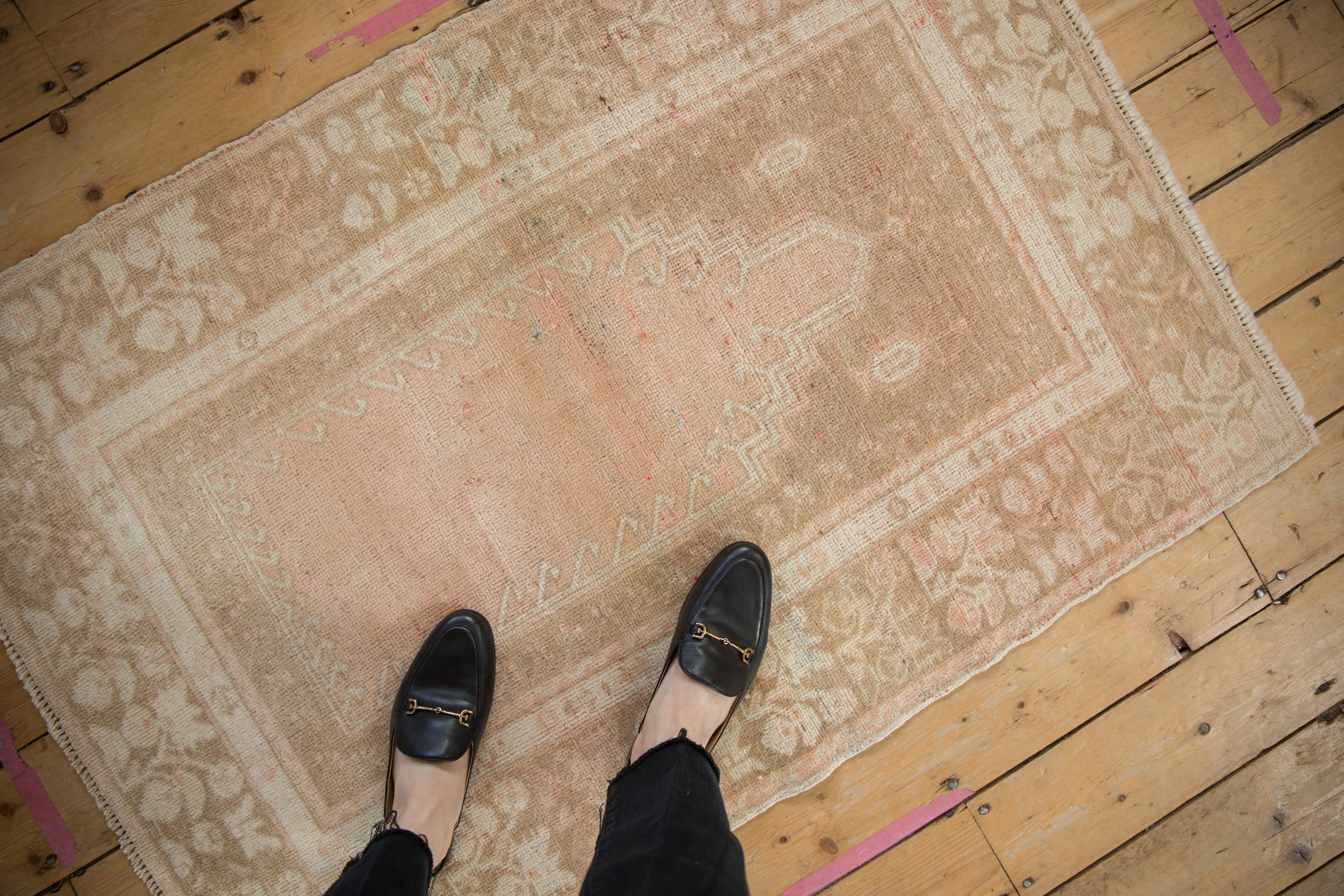 3x4.5 Vintage Distressed Oushak Rug - Image 2