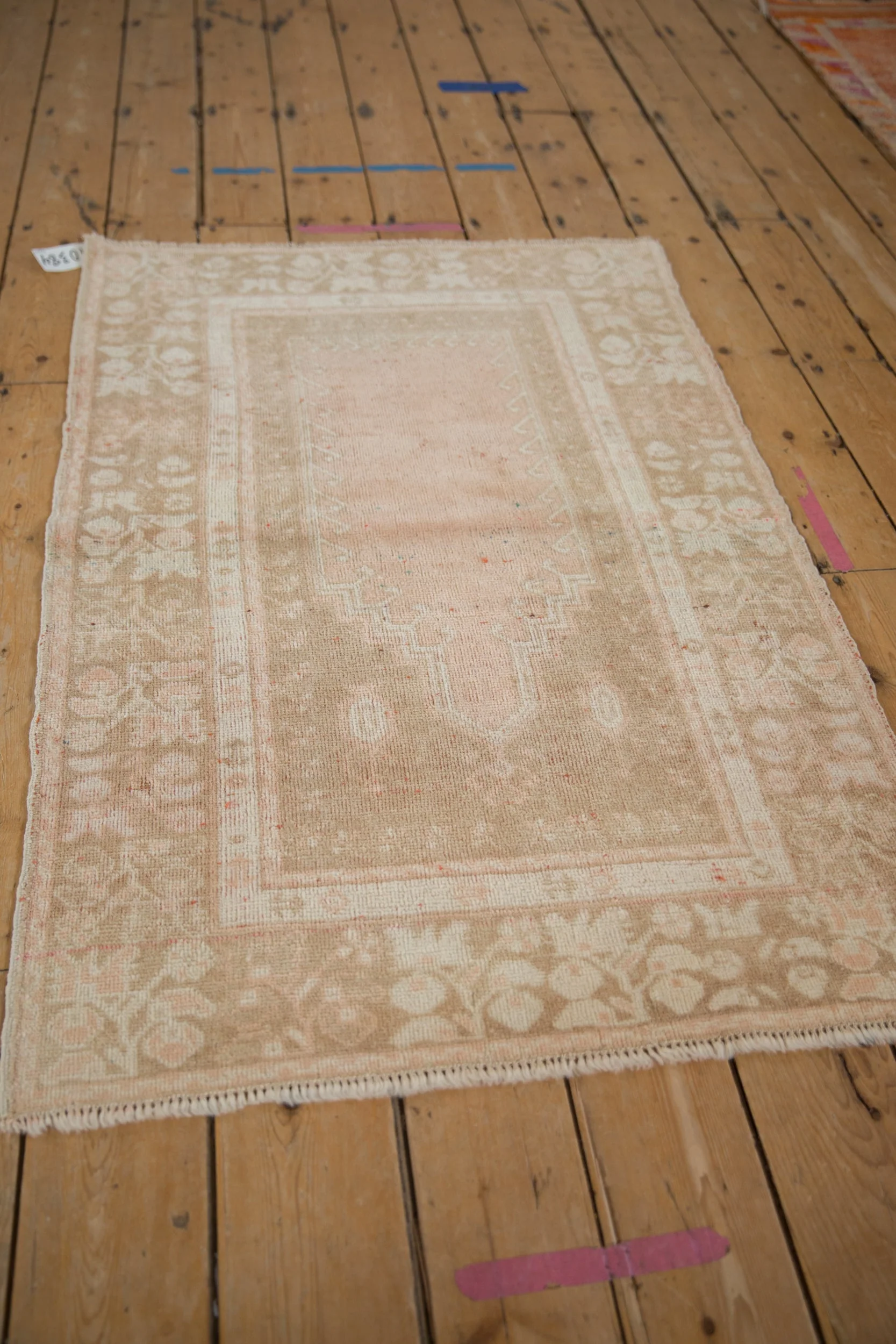 3x4.5 Vintage Distressed Oushak Rug - Image 7