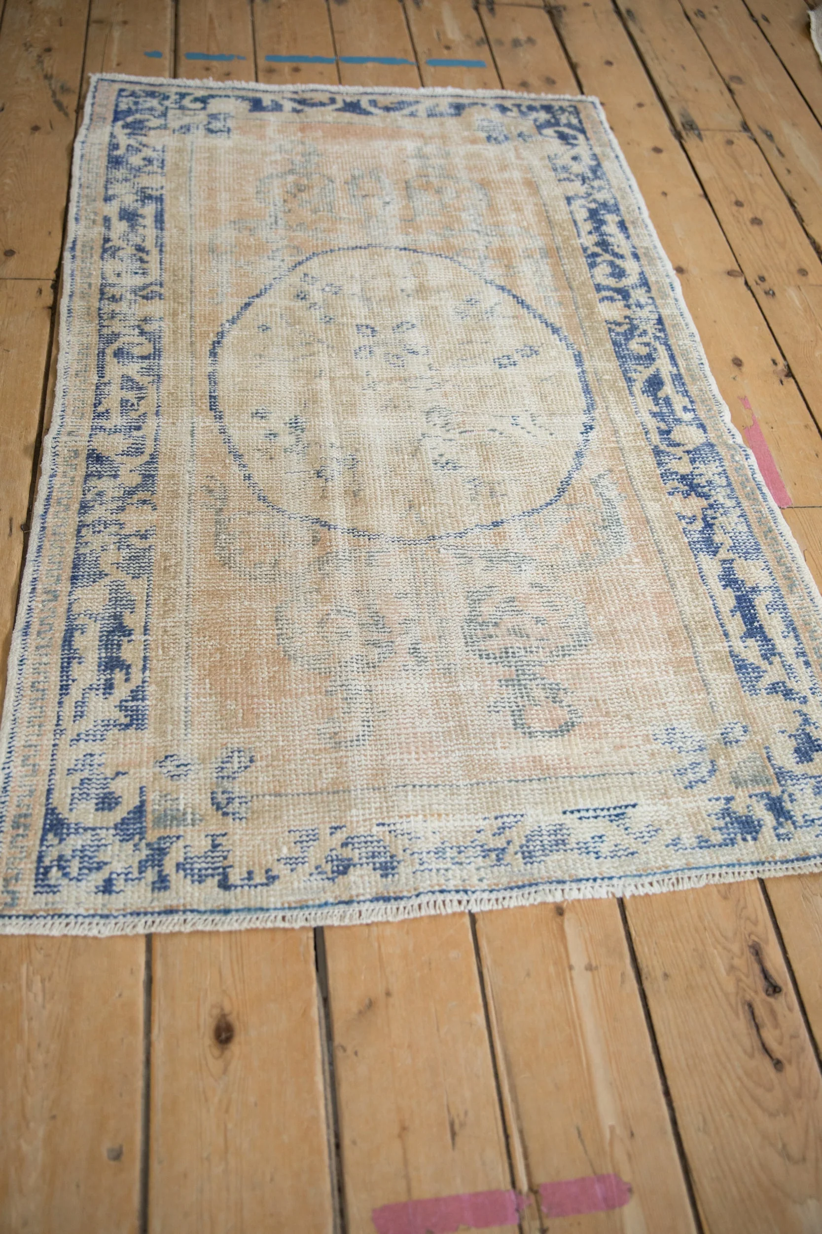 3x4.5 Vintage Distressed Oushak Rug - Image 4